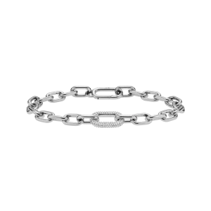 Crystal Link Bracelet Silver Daniel Wellington