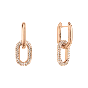 Crystal Link Earrings Rose Gold Daniel Wellington