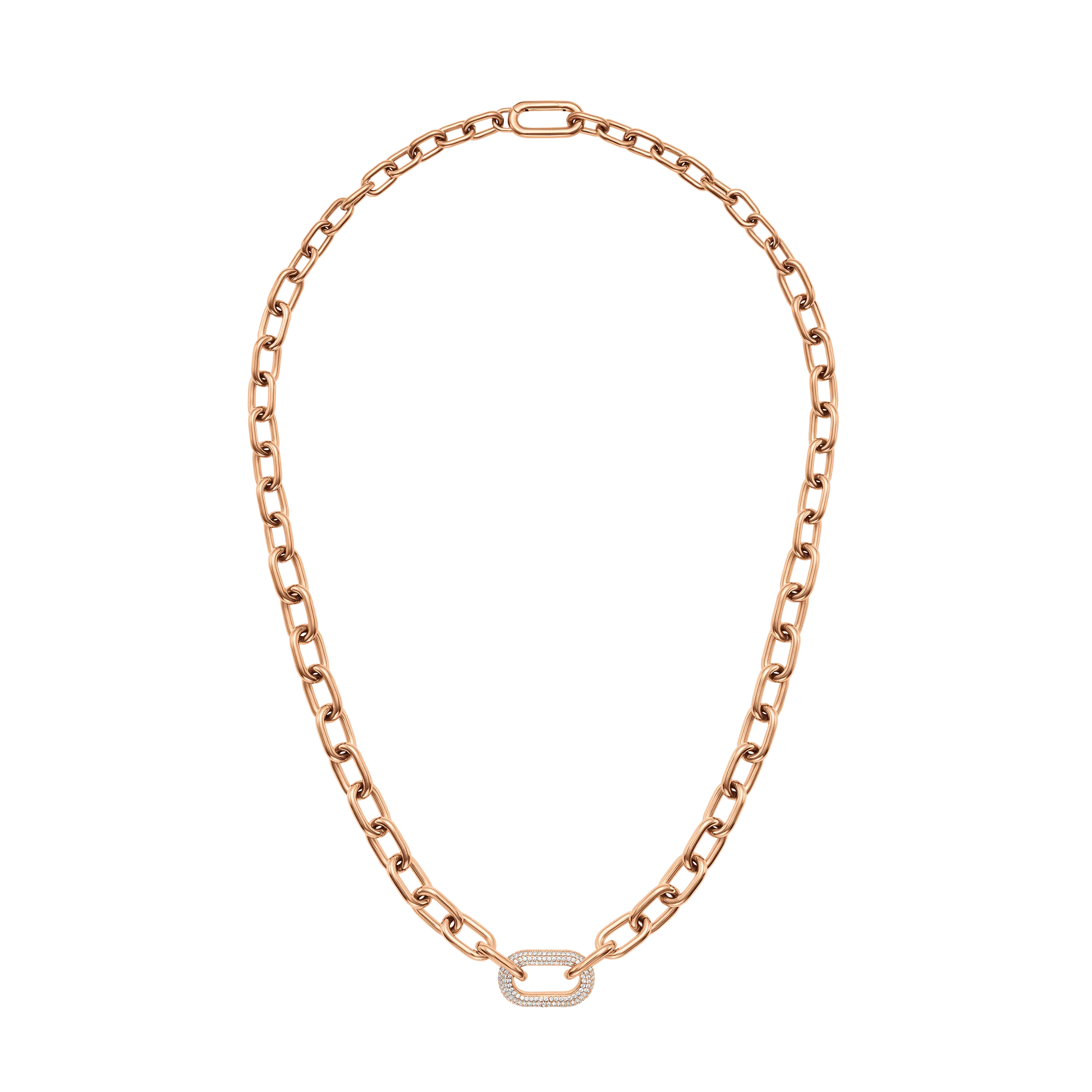 Crystal Link Necklace Rose Gold Daniel Wellington