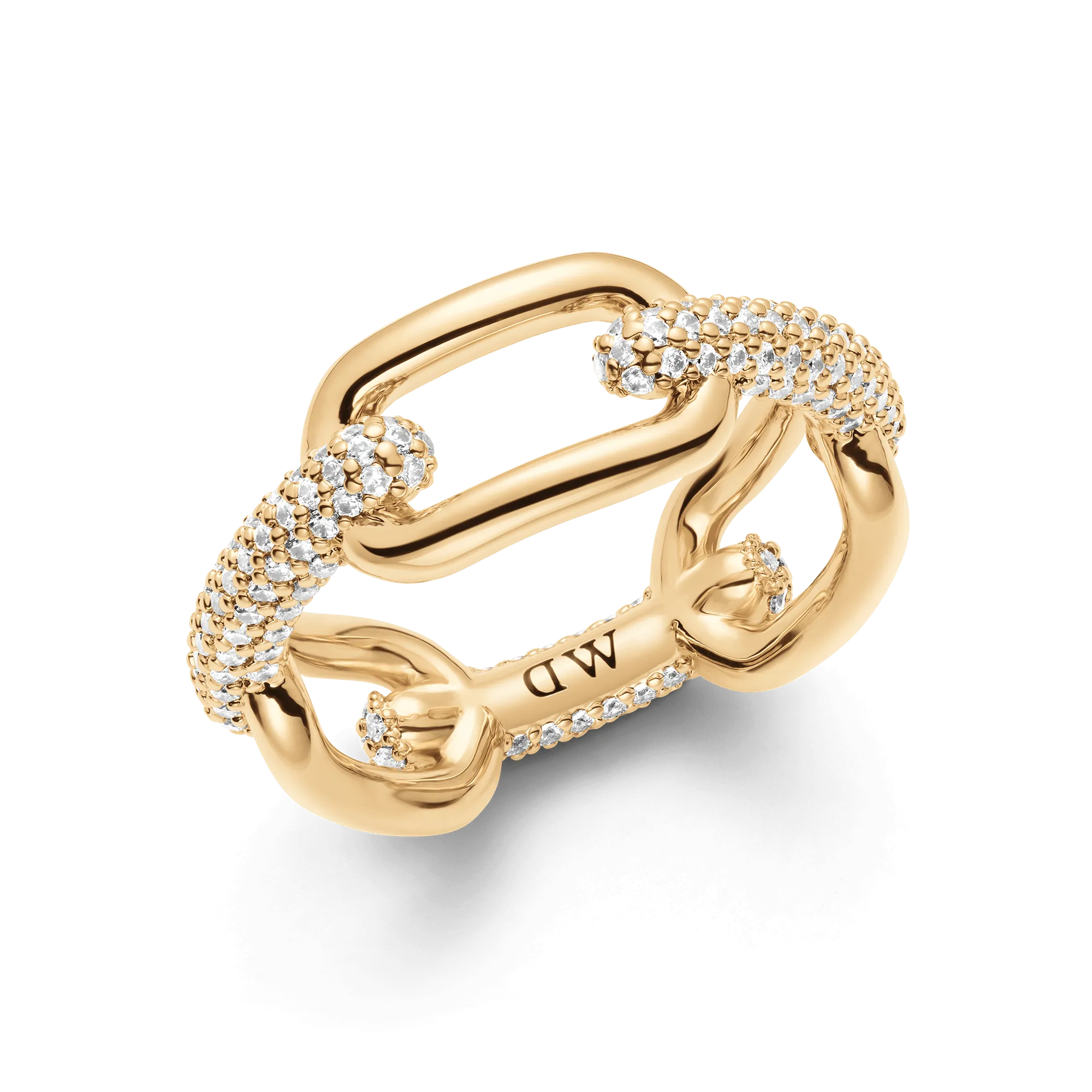 Crystal Link Ring Gold Daniel Wellington