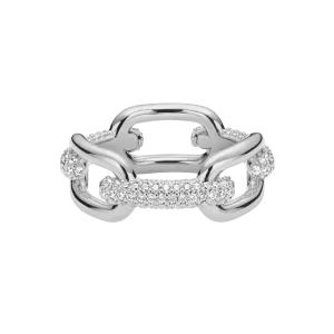 Crystal Link Ring Silver Daniel Wellington