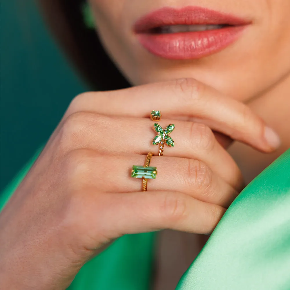 Crystal Star Ring / Peridot Caroline Svedbom