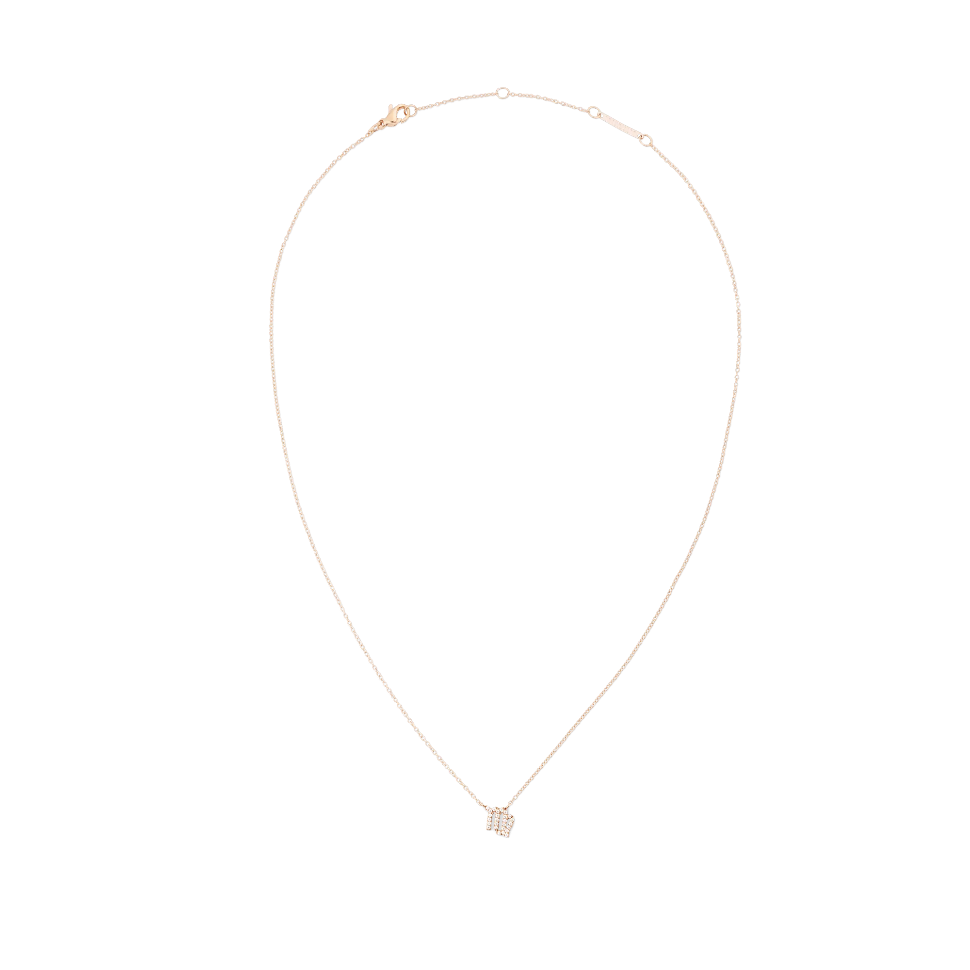 Crystal Zodiac Chain Necklace Rose Gold Daniel Wellington