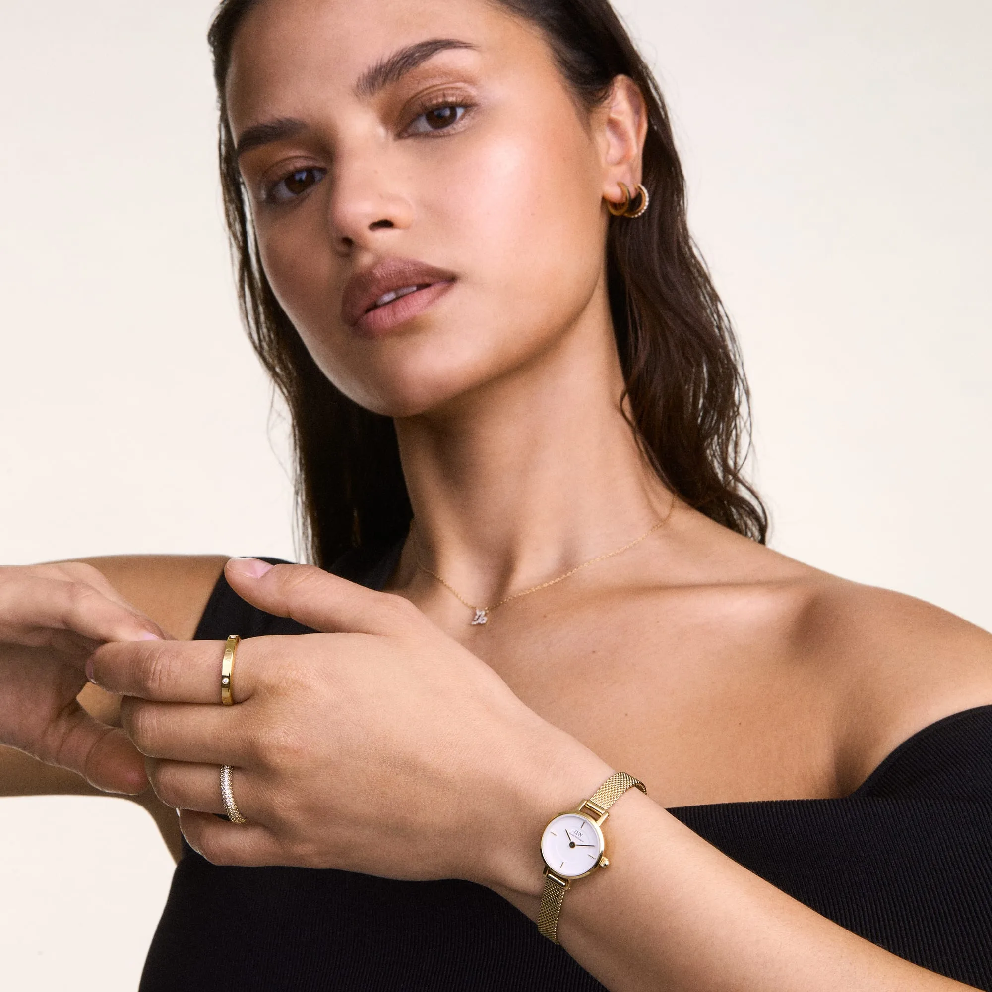 Crystal Zodiac Chain Necklace Rose Gold Daniel Wellington