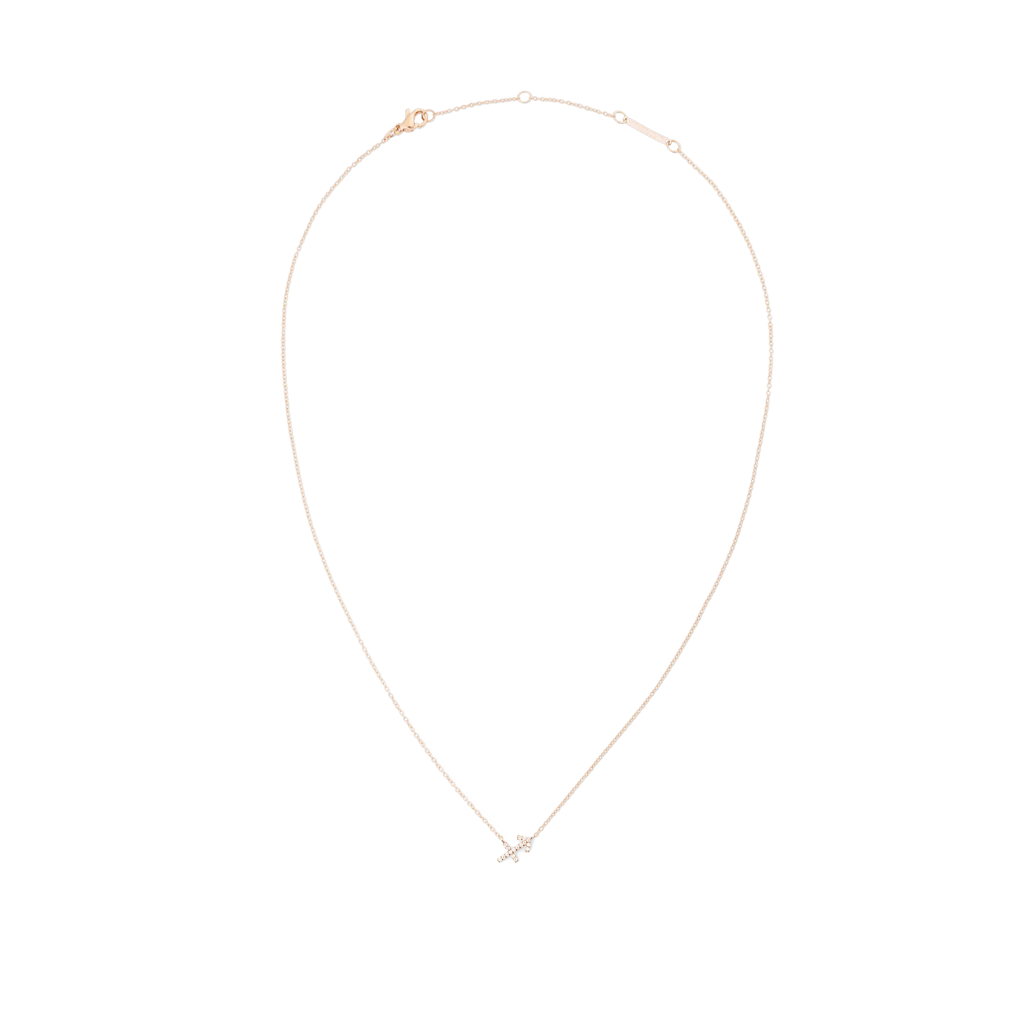 Crystal Zodiac Chain Necklace Rose Gold Daniel Wellington