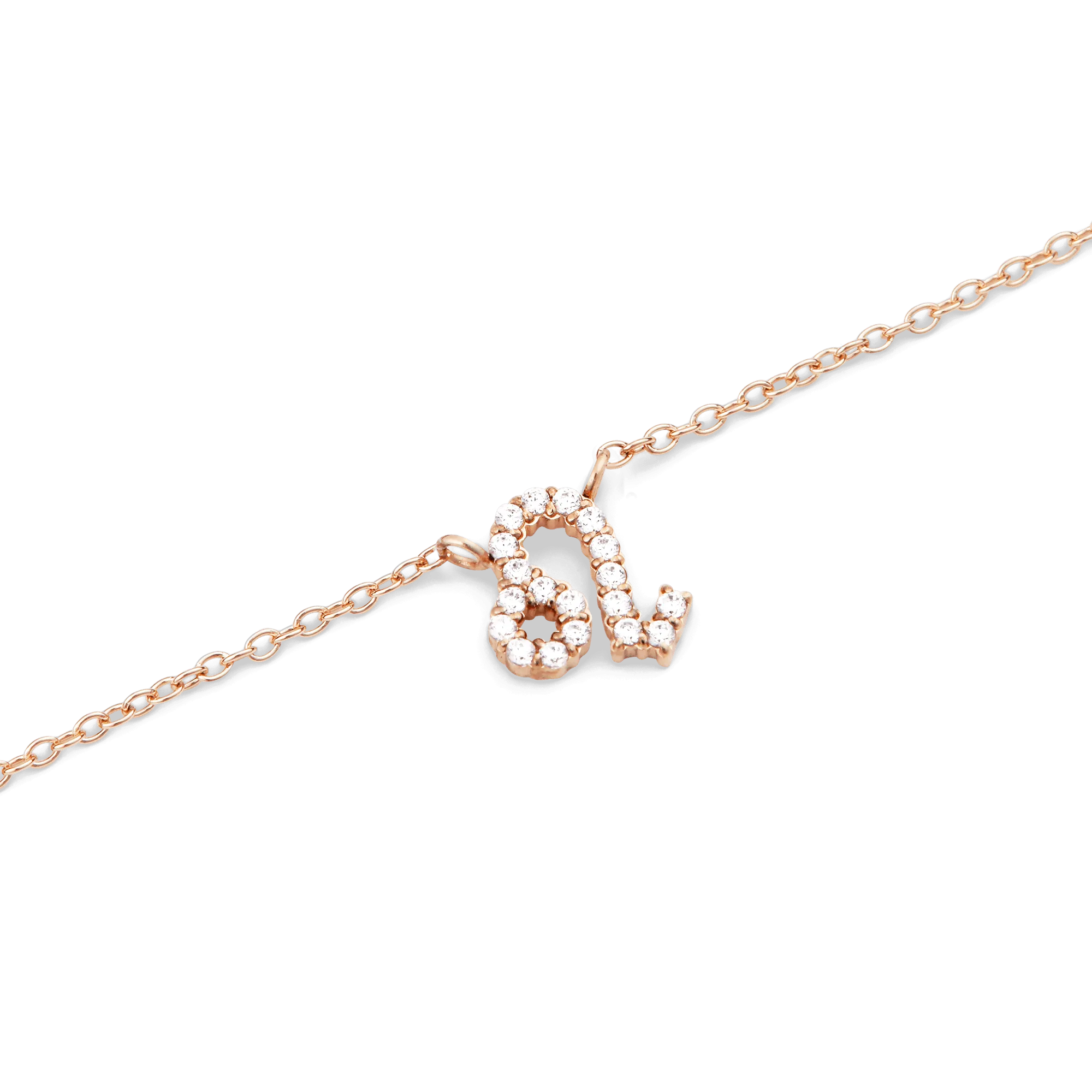 Crystal Zodiac Chain Necklace Rose Gold Daniel Wellington
