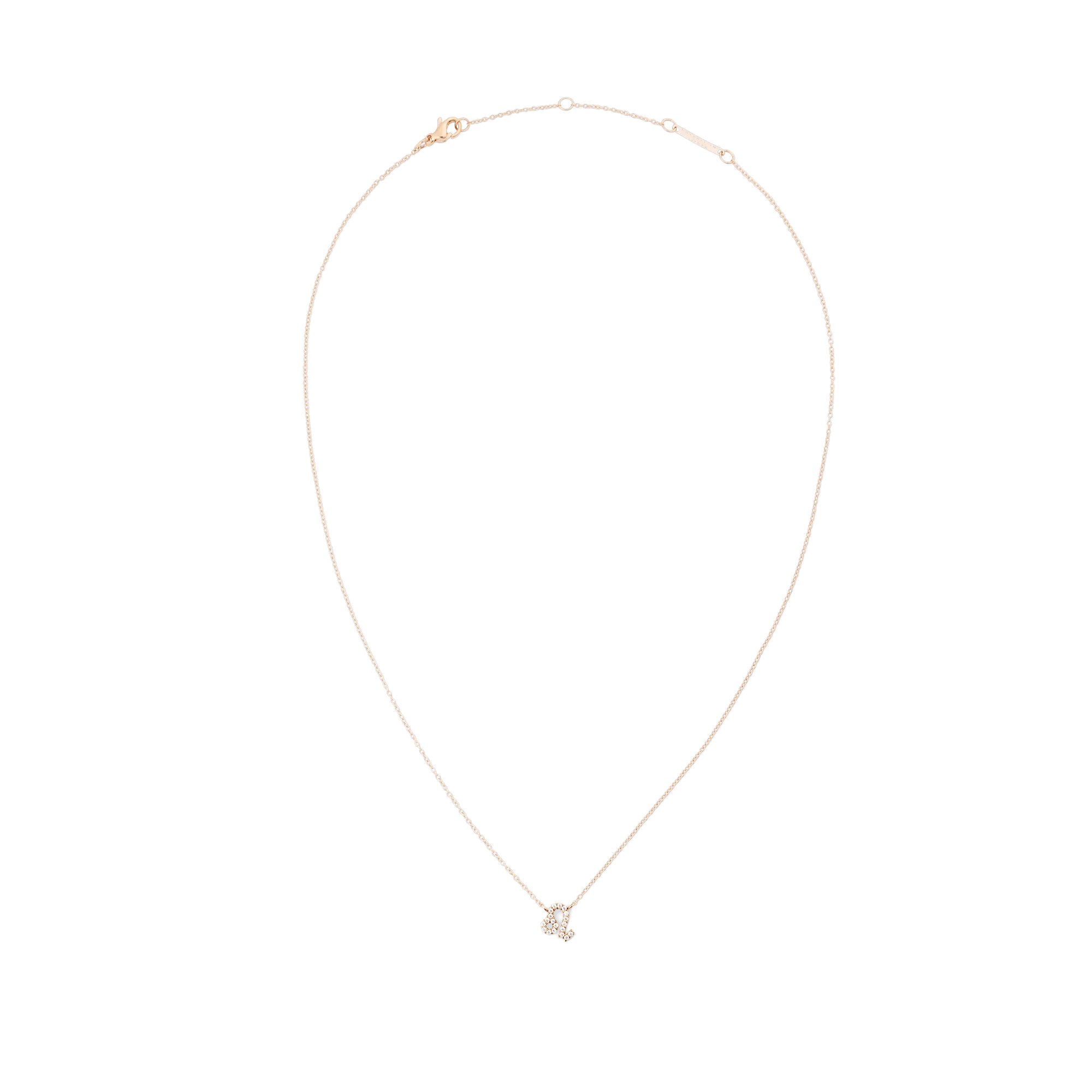 Crystal Zodiac Chain Necklace Rose Gold Daniel Wellington