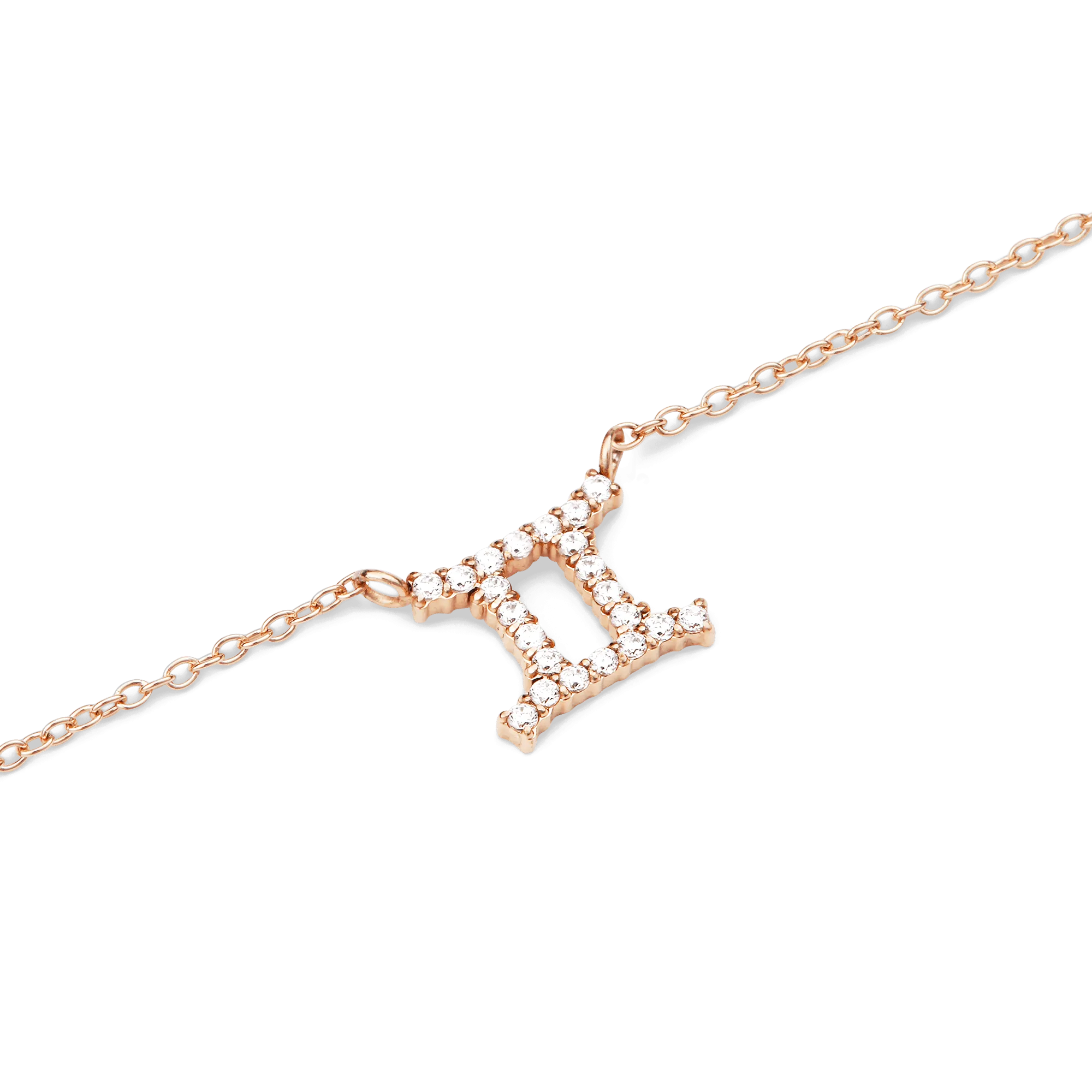 Crystal Zodiac Chain Necklace Rose Gold Daniel Wellington