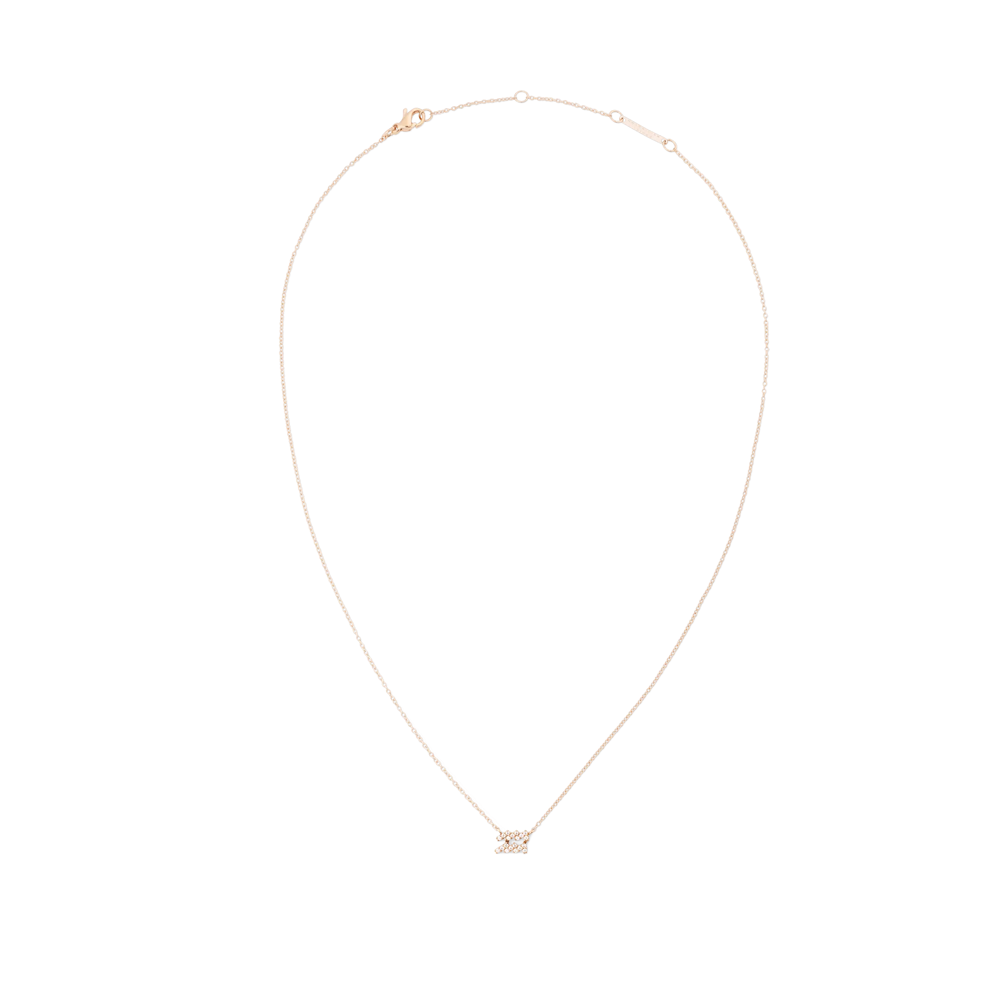 Crystal Zodiac Chain Necklace Rose Gold Daniel Wellington