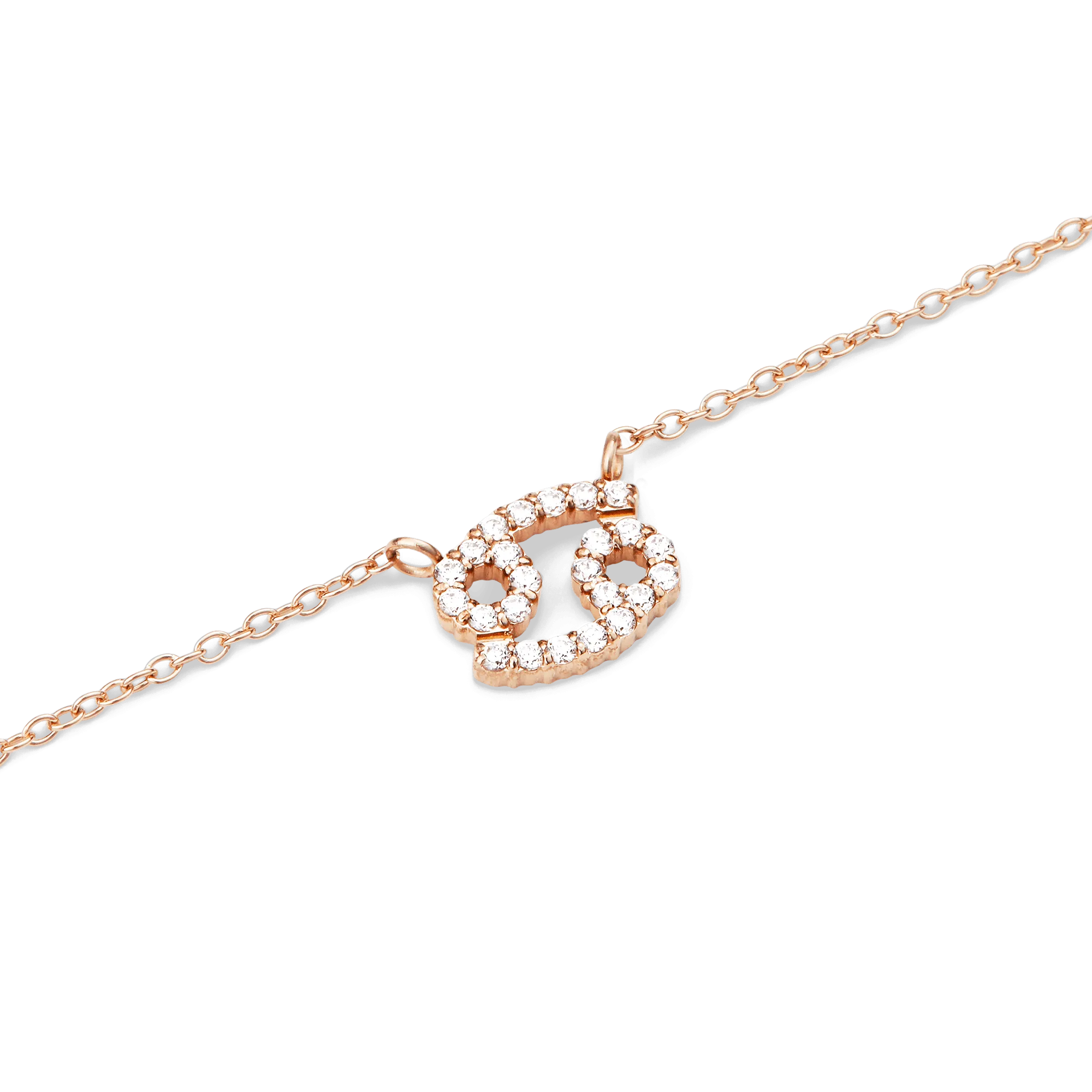 Crystal Zodiac Chain Necklace Rose Gold Daniel Wellington