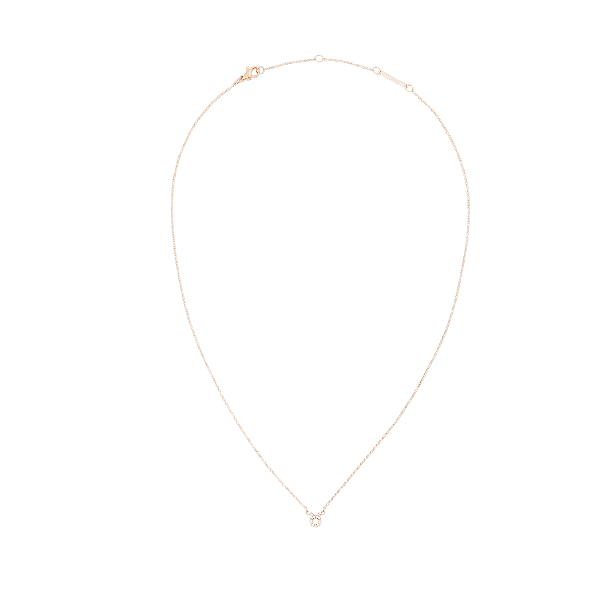 Crystal Zodiac Chain Necklace Rose Gold Daniel Wellington