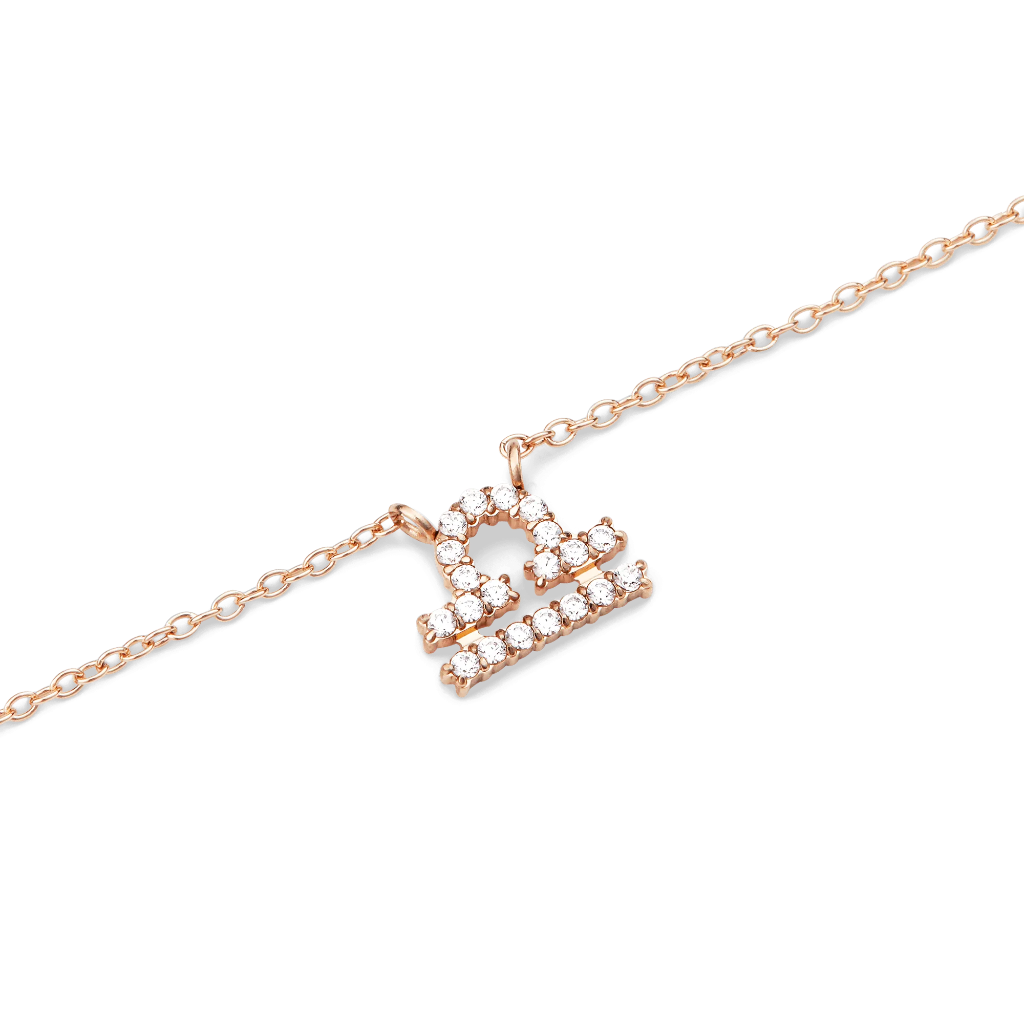 Crystal Zodiac Chain Necklace Rose Gold Daniel Wellington