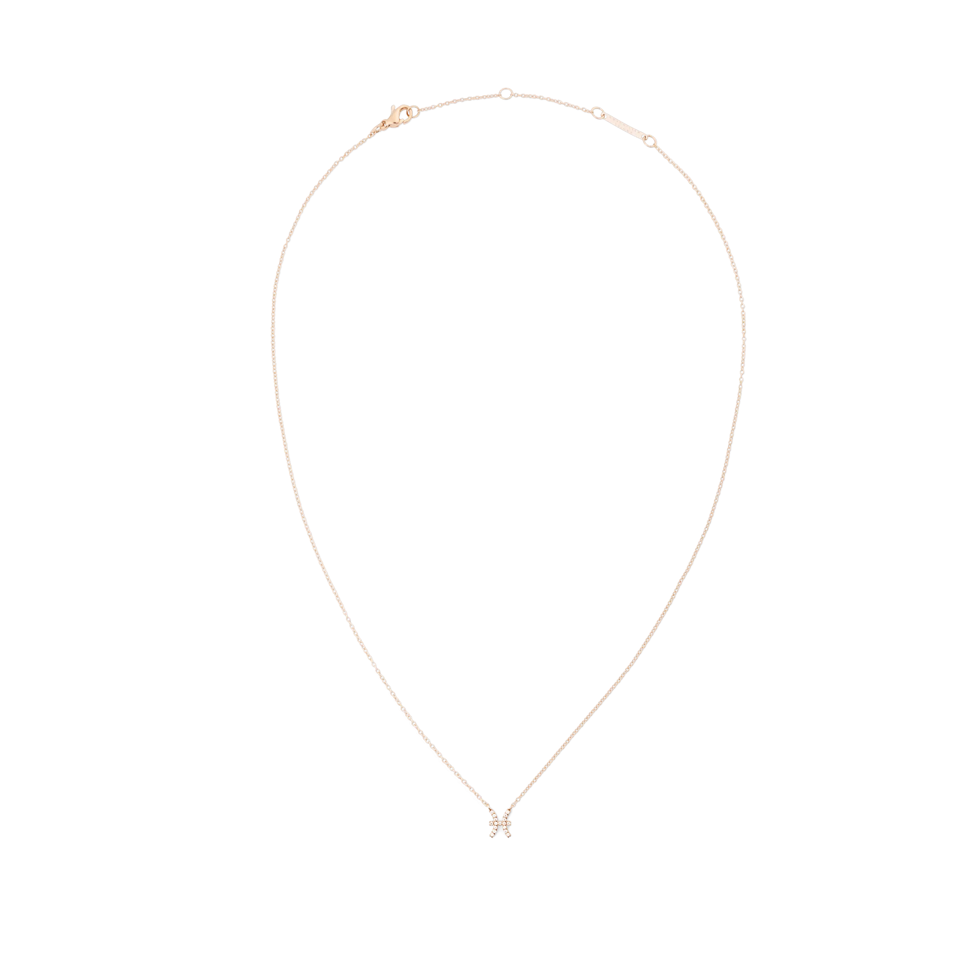 Crystal Zodiac Chain Necklace Rose Gold Daniel Wellington
