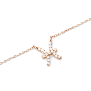 Crystal Zodiac Chain Necklace Rose Gold Daniel Wellington