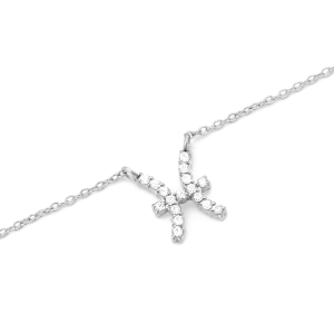 Crystal Zodiac Chain Necklace Silver Daniel Wellington