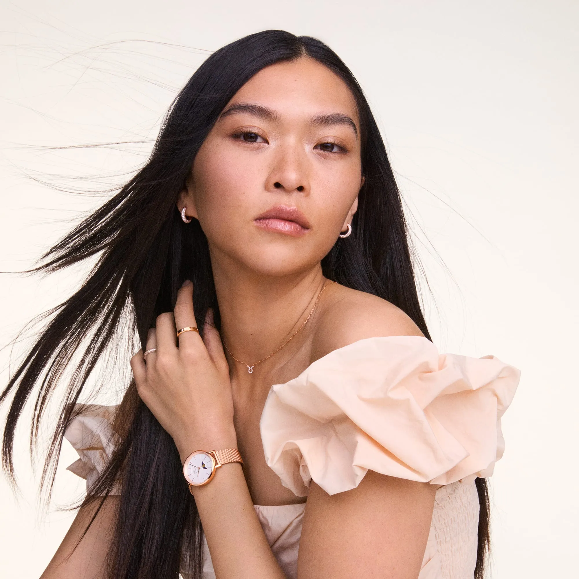 Crystal Zodiac Chain Necklace Silver Daniel Wellington