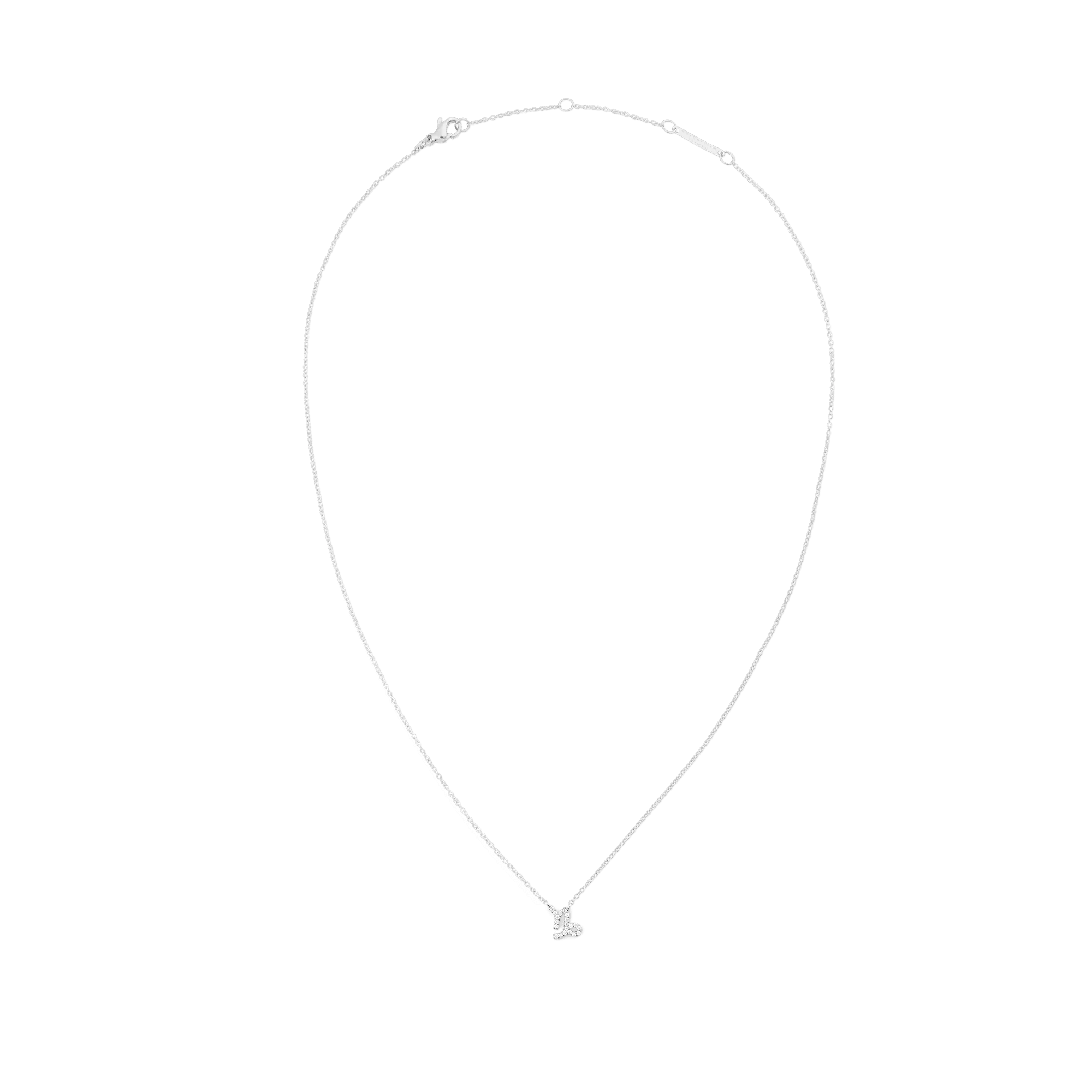 Crystal Zodiac Chain Necklace Silver Daniel Wellington