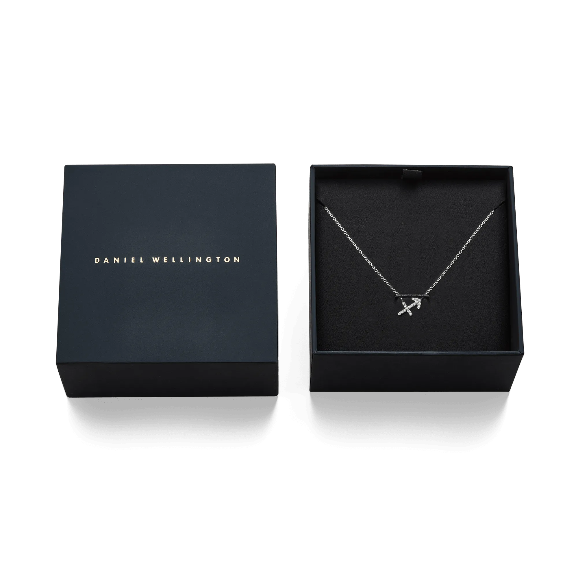 Crystal Zodiac Chain Necklace Silver Daniel Wellington