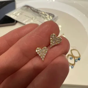 CZ Small Heart Studs