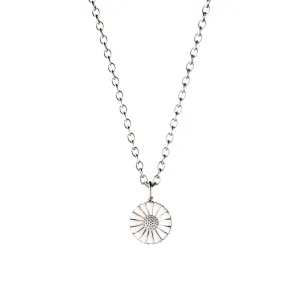 Daisy 11 mm. Silver Necklace