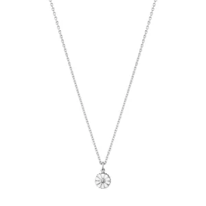 Daisy 7 mm. Silver Necklace