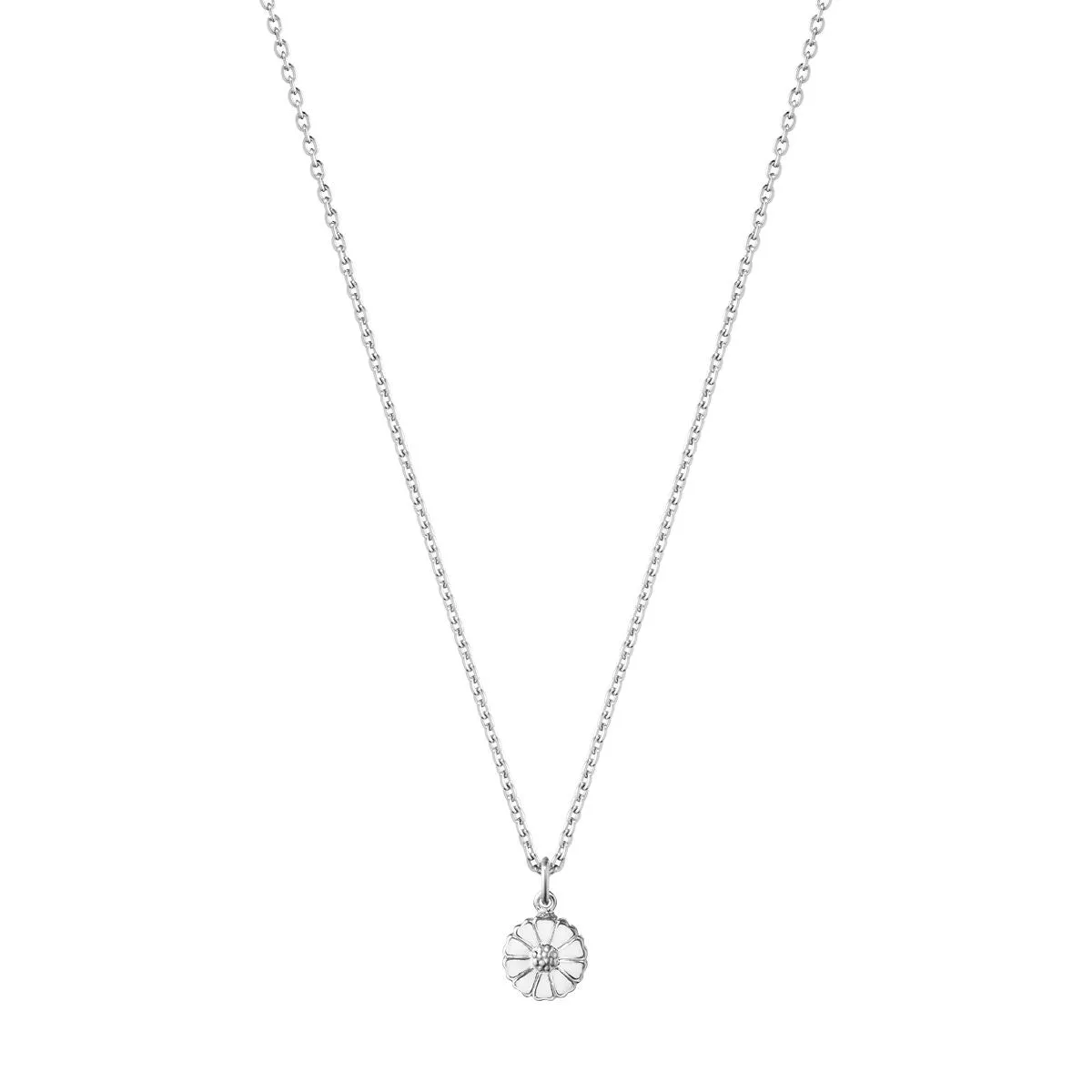 Daisy 7 mm. Silver Necklace