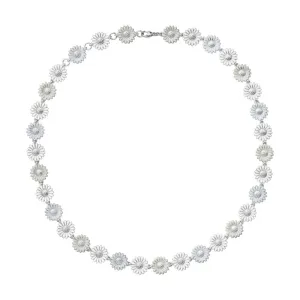 Daisy x Stine Goya Small White Silver Necklace