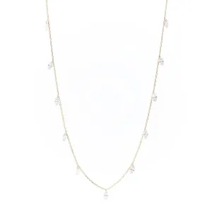 Danaé 18K Gold Necklace w. 11 Diamonds
