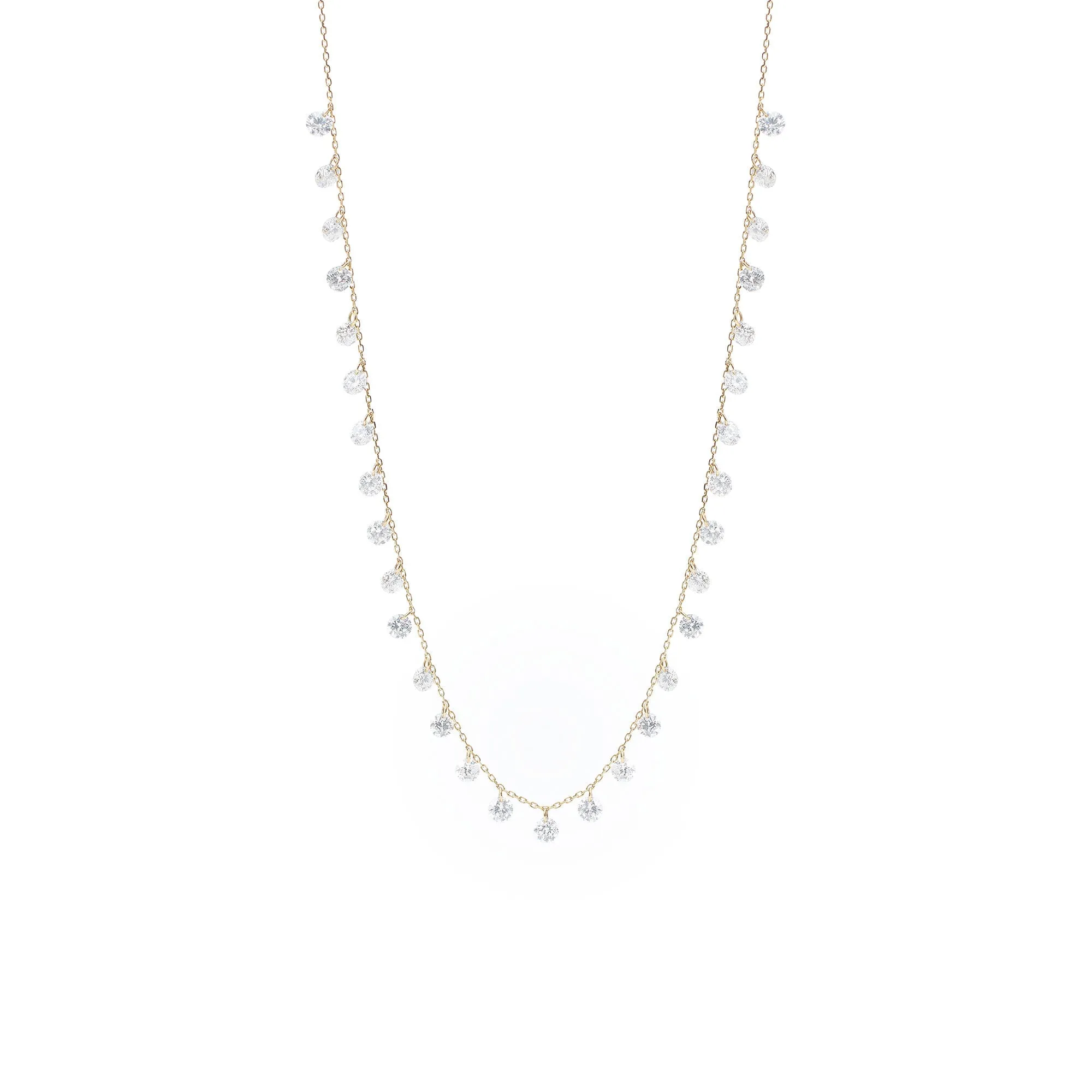 Danaé 18K Gold Necklace w. 31 Diamonds