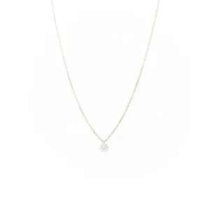 Danaé 18K Gold Necklace w. Diamond, 0.15 ct