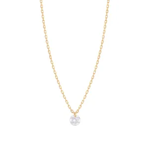 Danaé 18K Gold Necklace w. Diamond, 0.15 ct.