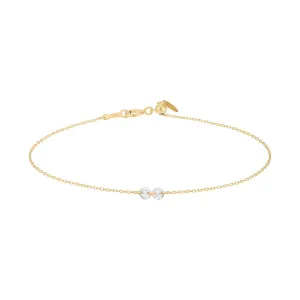 Danaé 18K Gold or Whitegold Bracelet w. Diamonds