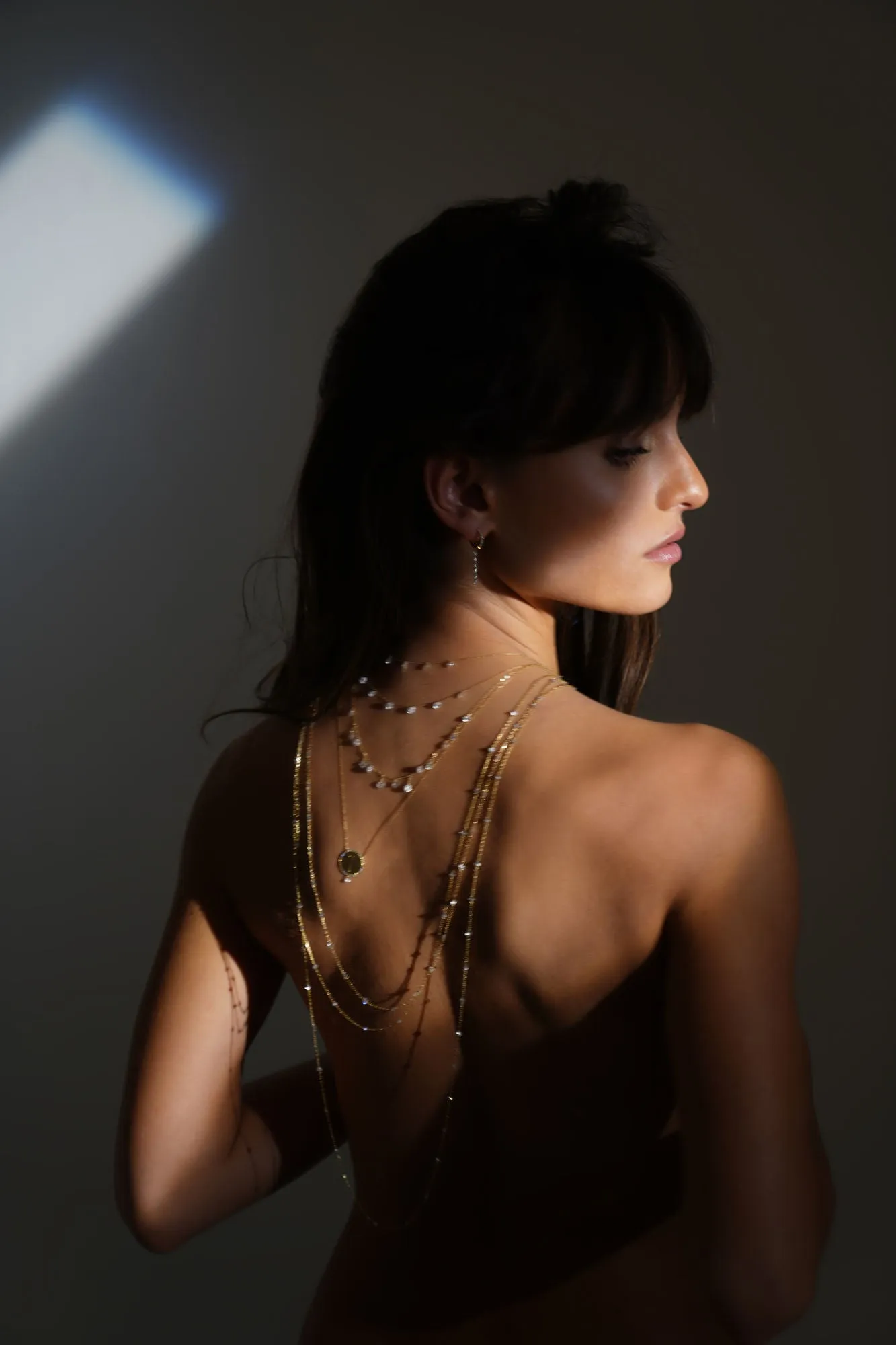 Danaé Princess 18K Gold Necklace w. Diamonds