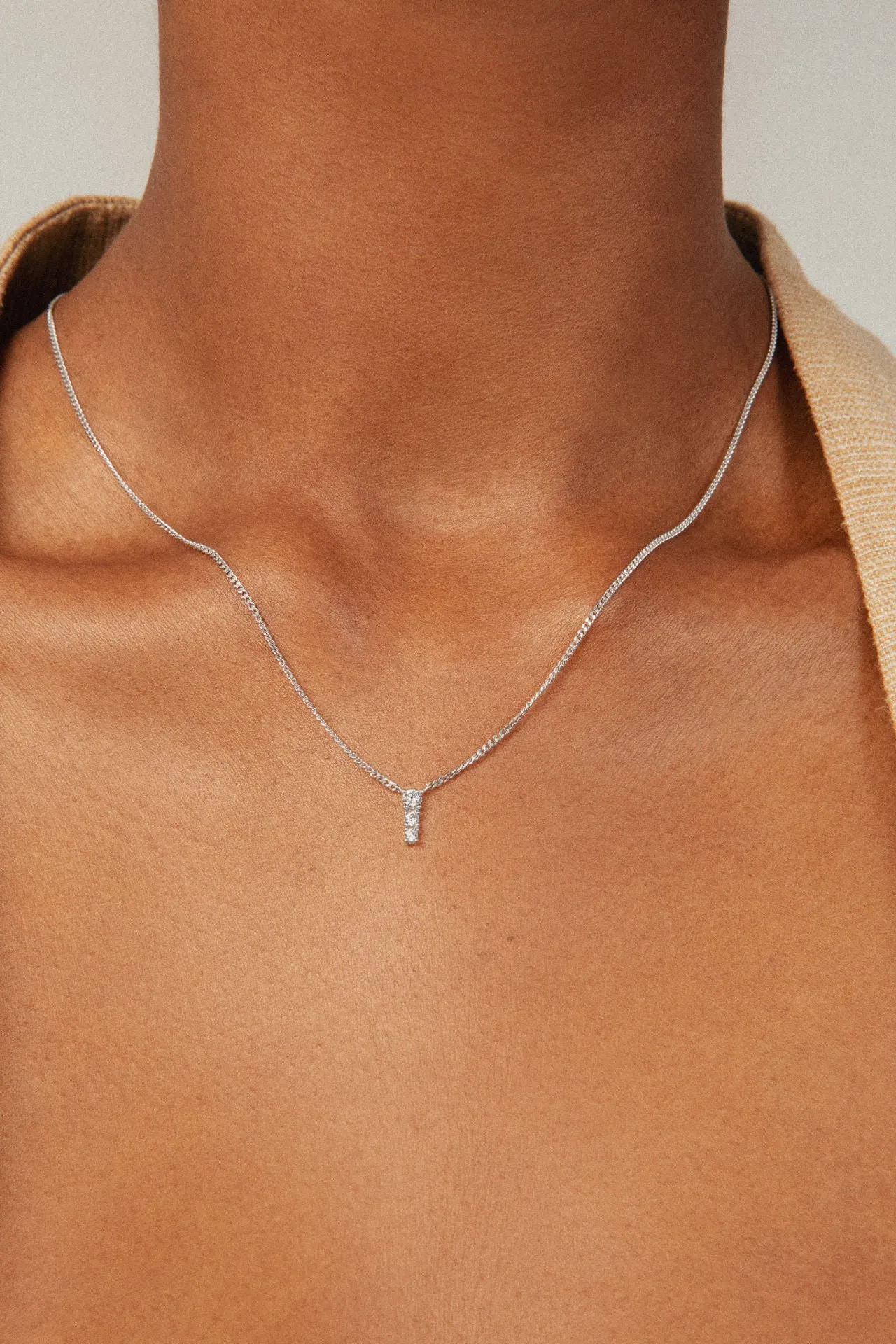 Degrade 18K Rose Gold Necklace w. Lab-Grown Diamonds