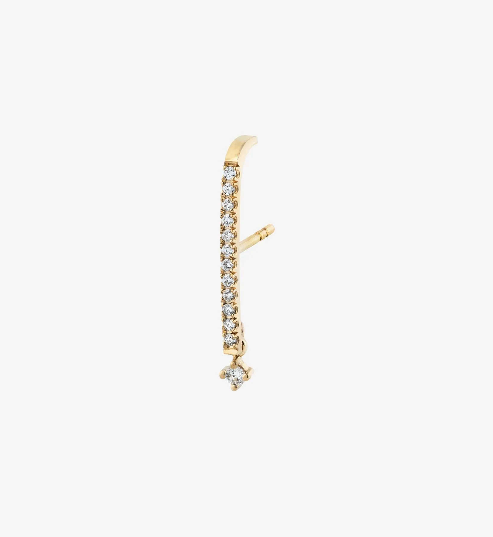 Diamond Drop Earring 0.21 in 14K Gold - Single
