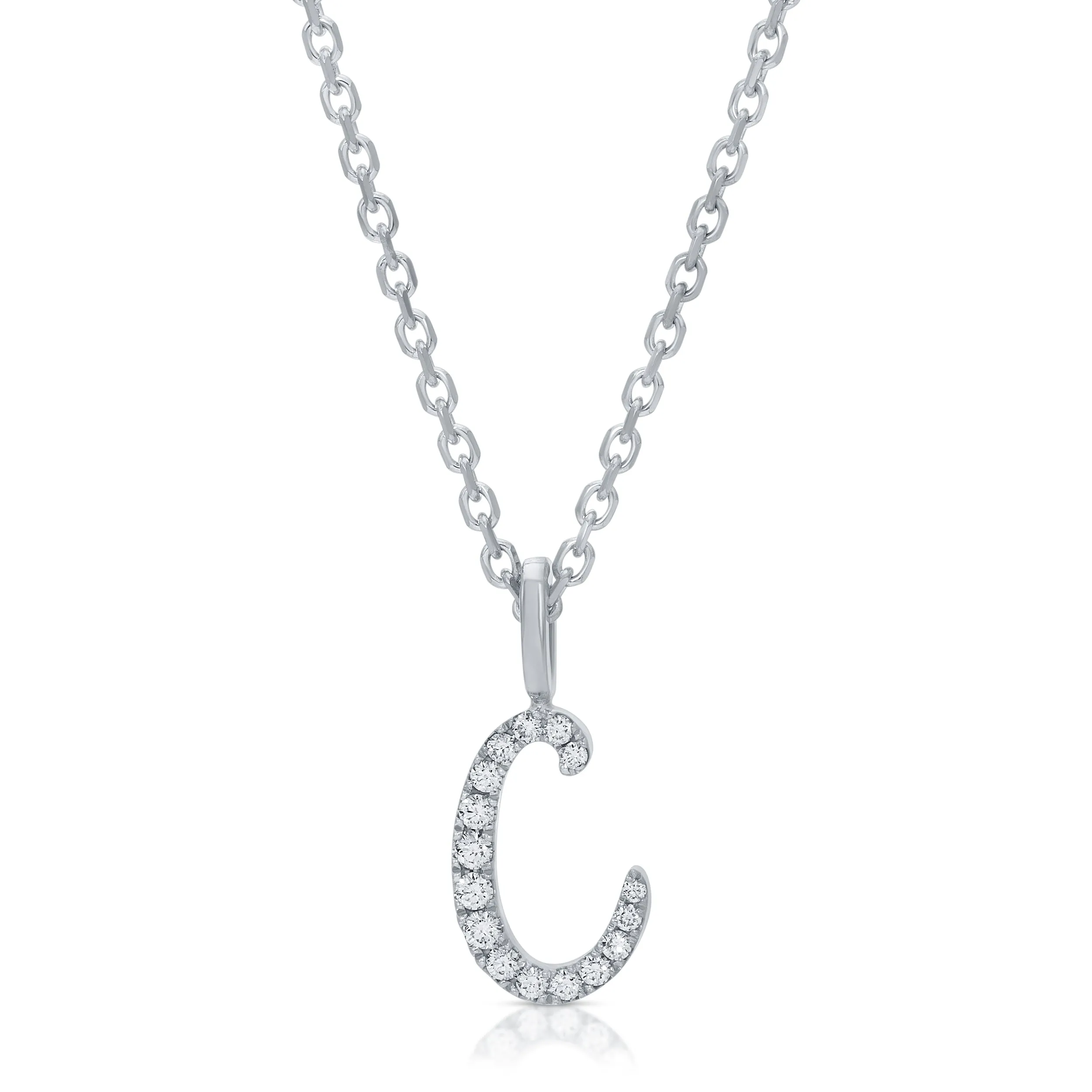 DIAMOND INITIAL DROP PENDANT Anita Ko