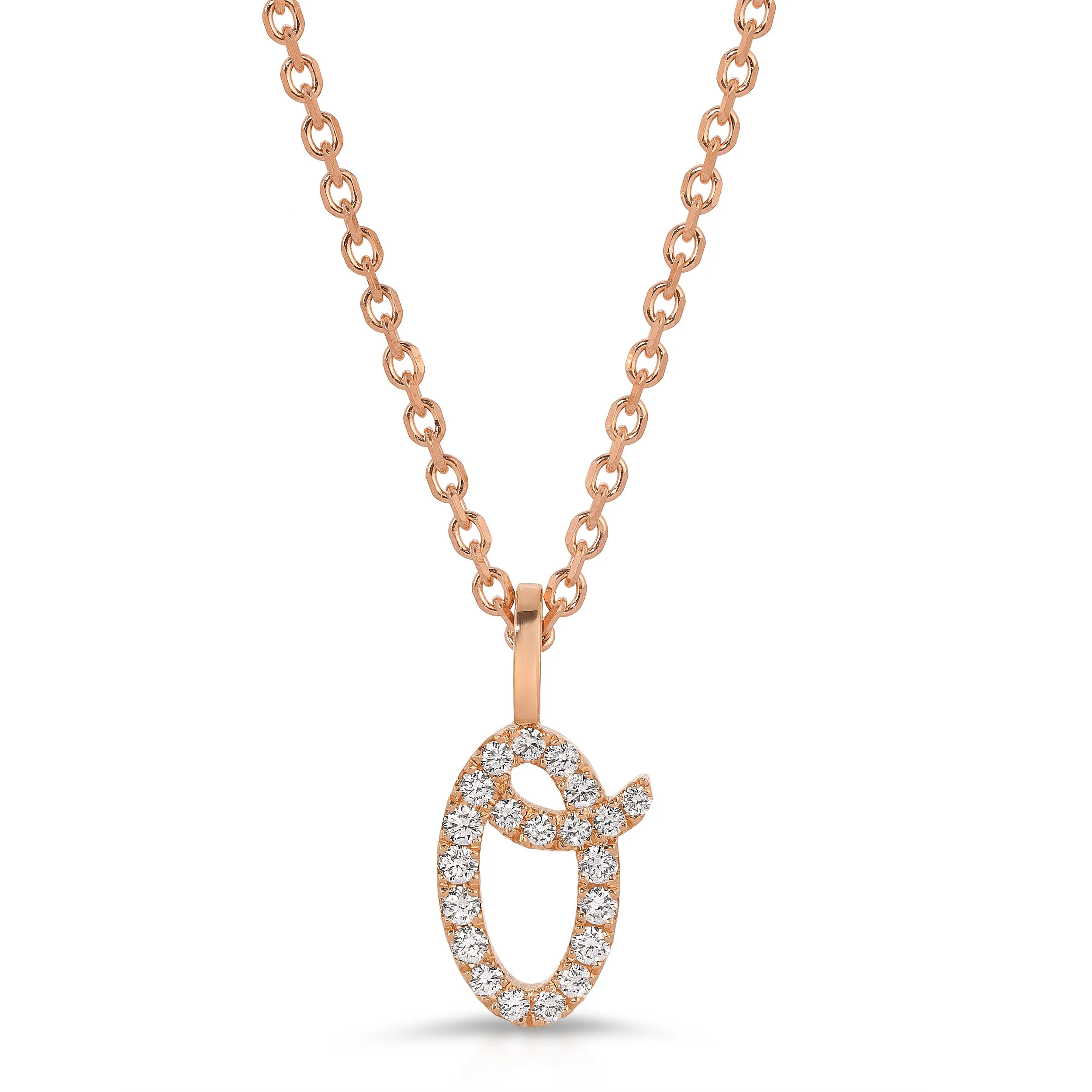 DIAMOND INITIAL DROP PENDANT Anita Ko