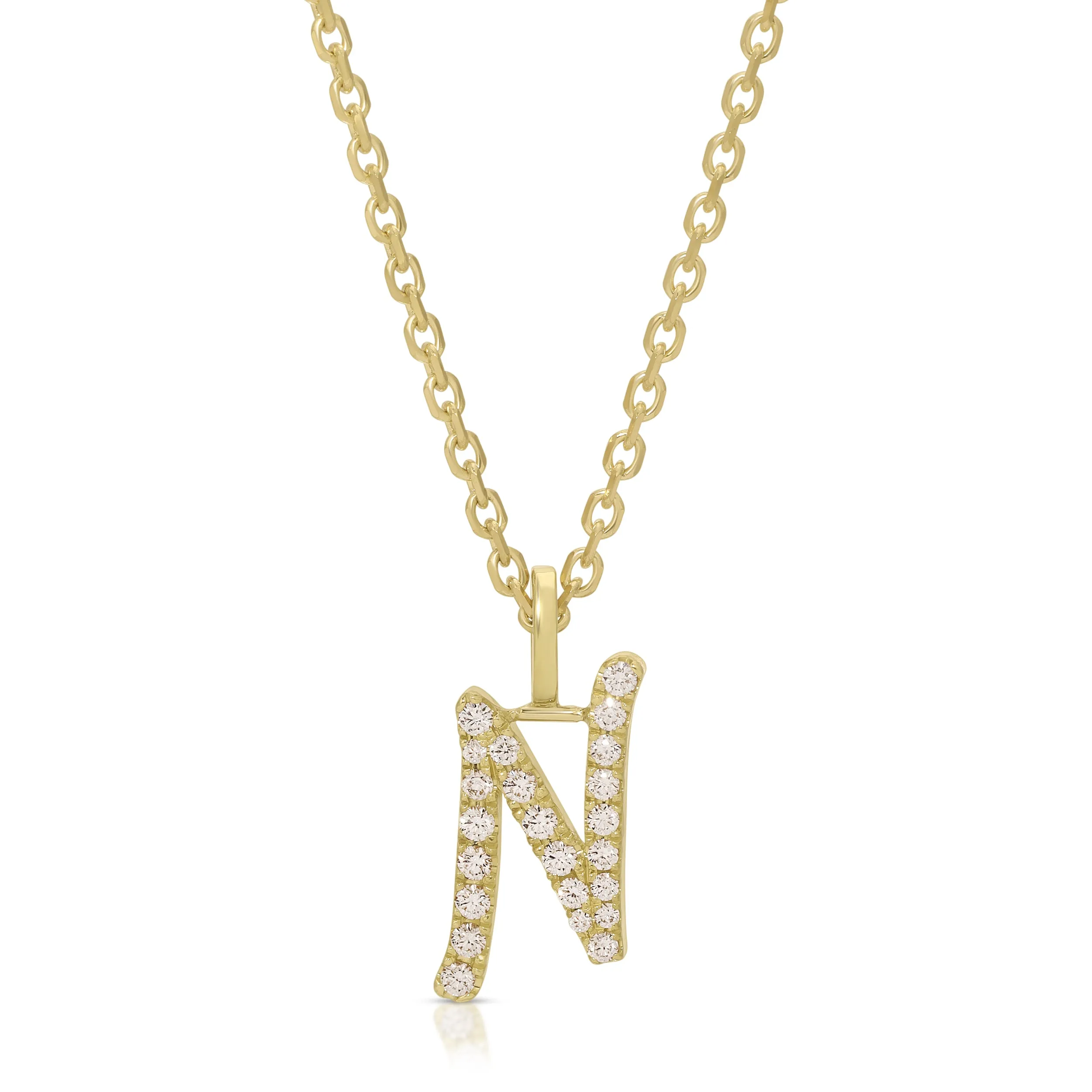 DIAMOND INITIAL DROP PENDANT Anita Ko