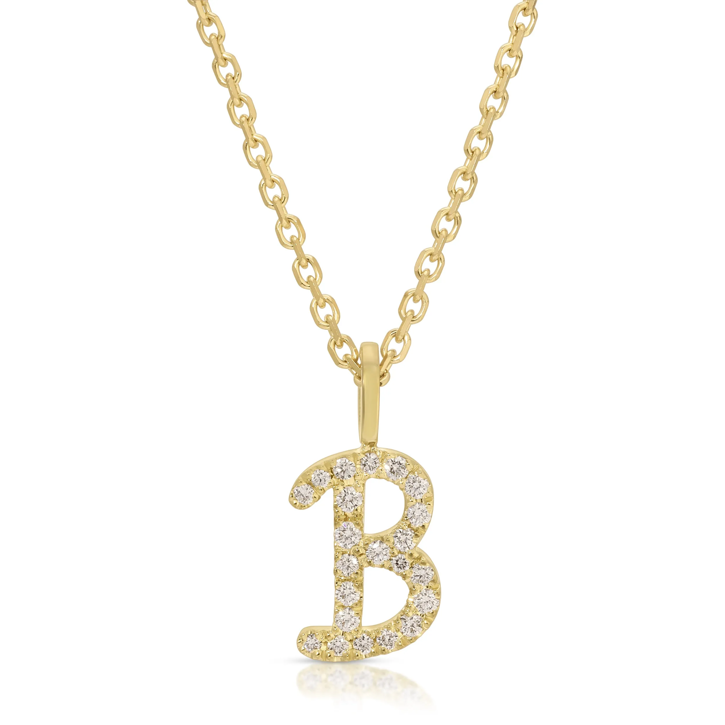 DIAMOND INITIAL DROP PENDANT Anita Ko