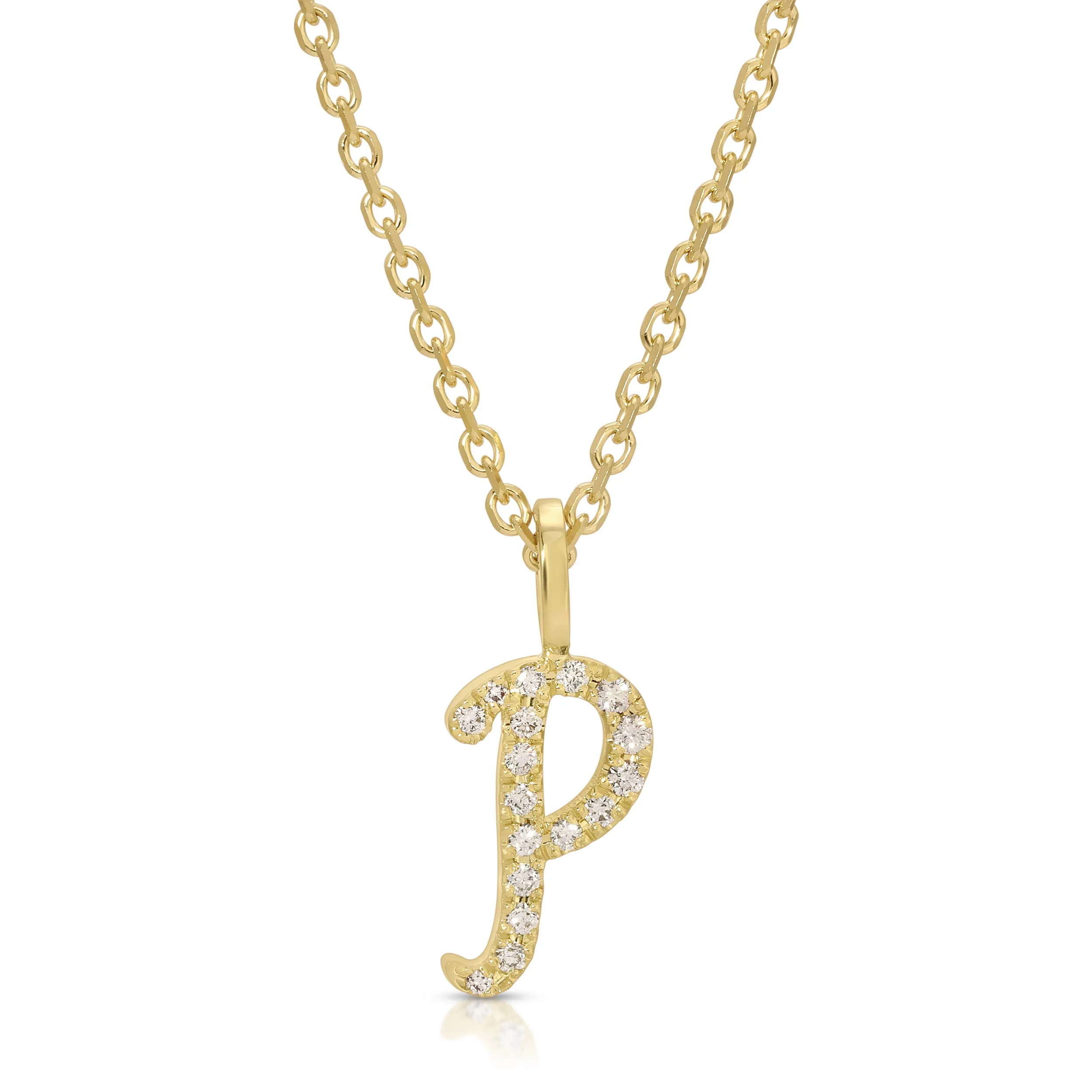 DIAMOND INITIAL DROP PENDANT Anita Ko