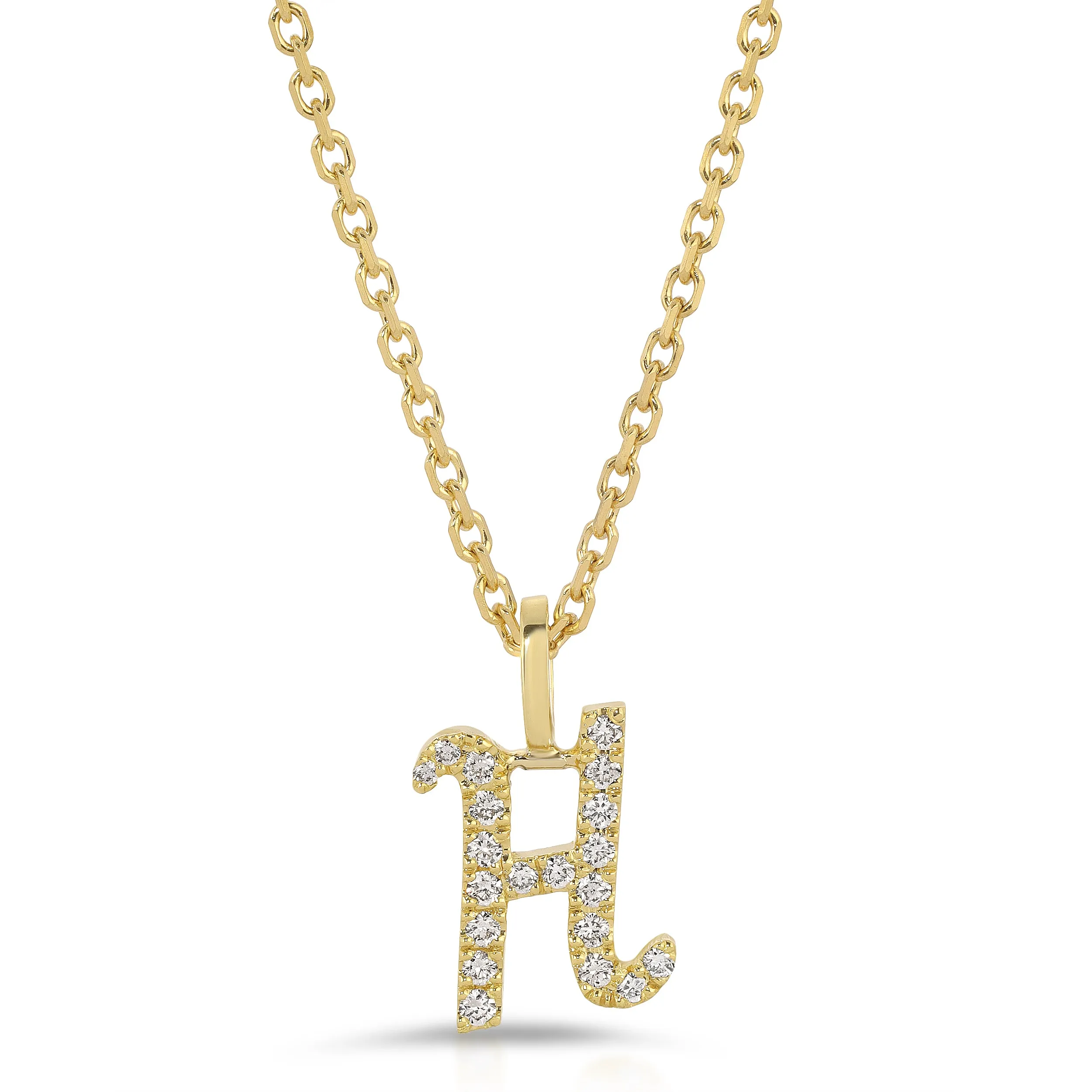 DIAMOND INITIAL DROP PENDANT Anita Ko