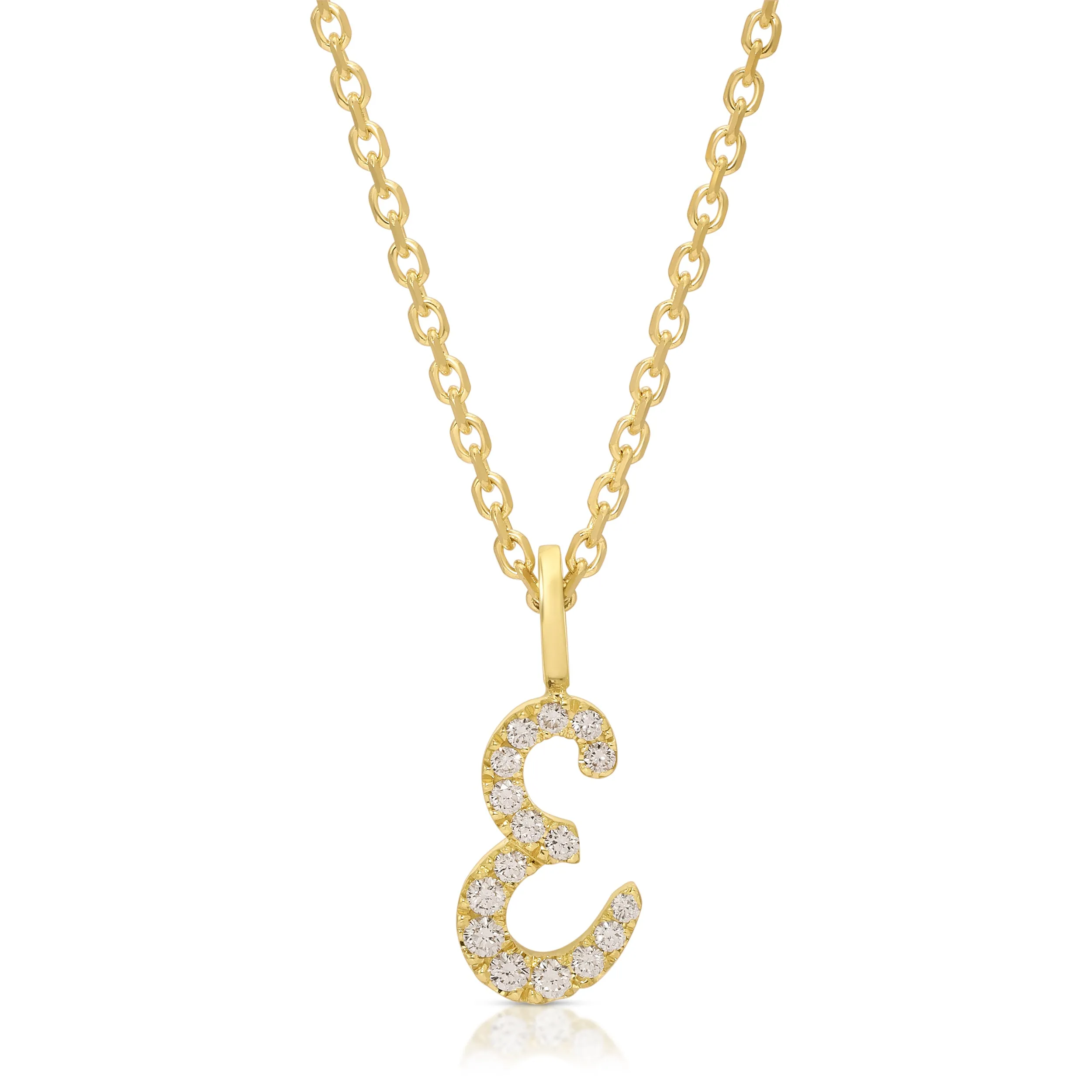DIAMOND INITIAL DROP PENDANT Anita Ko