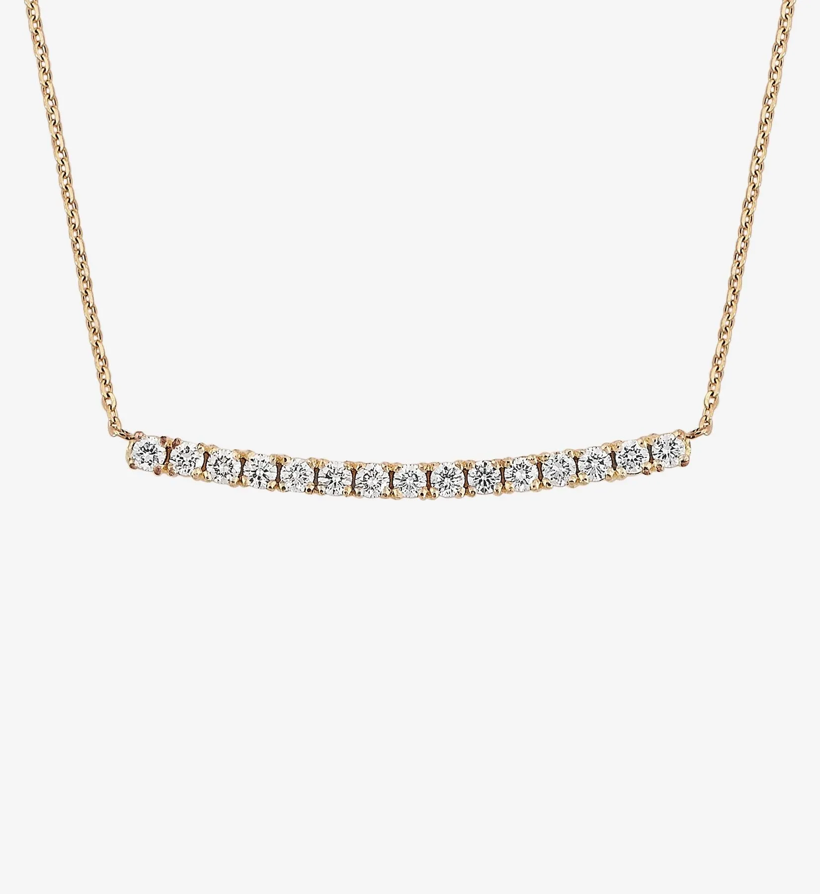 Diamond Line Necklace 0.45