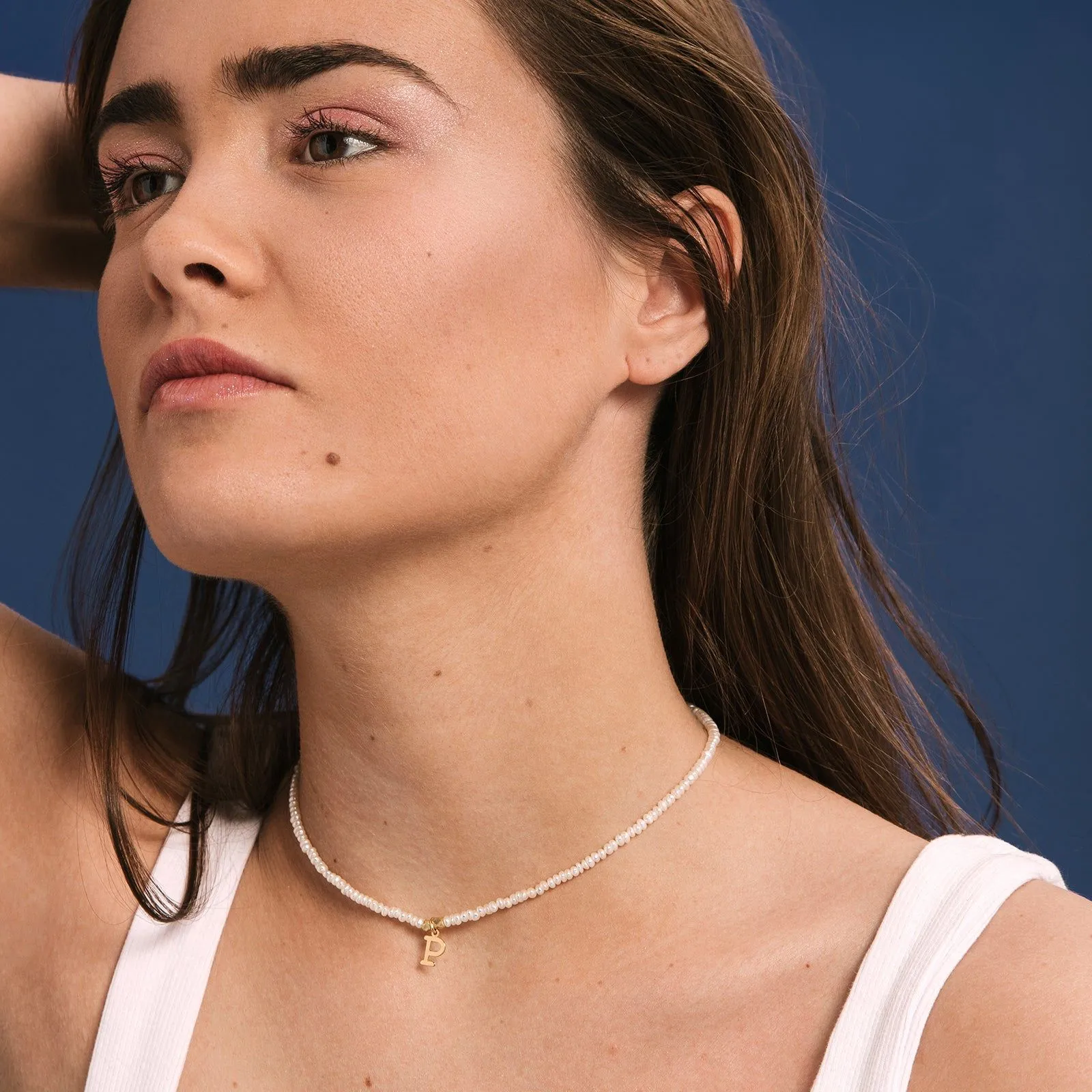Divina 18K Gold Plated Necklace w. Pearls