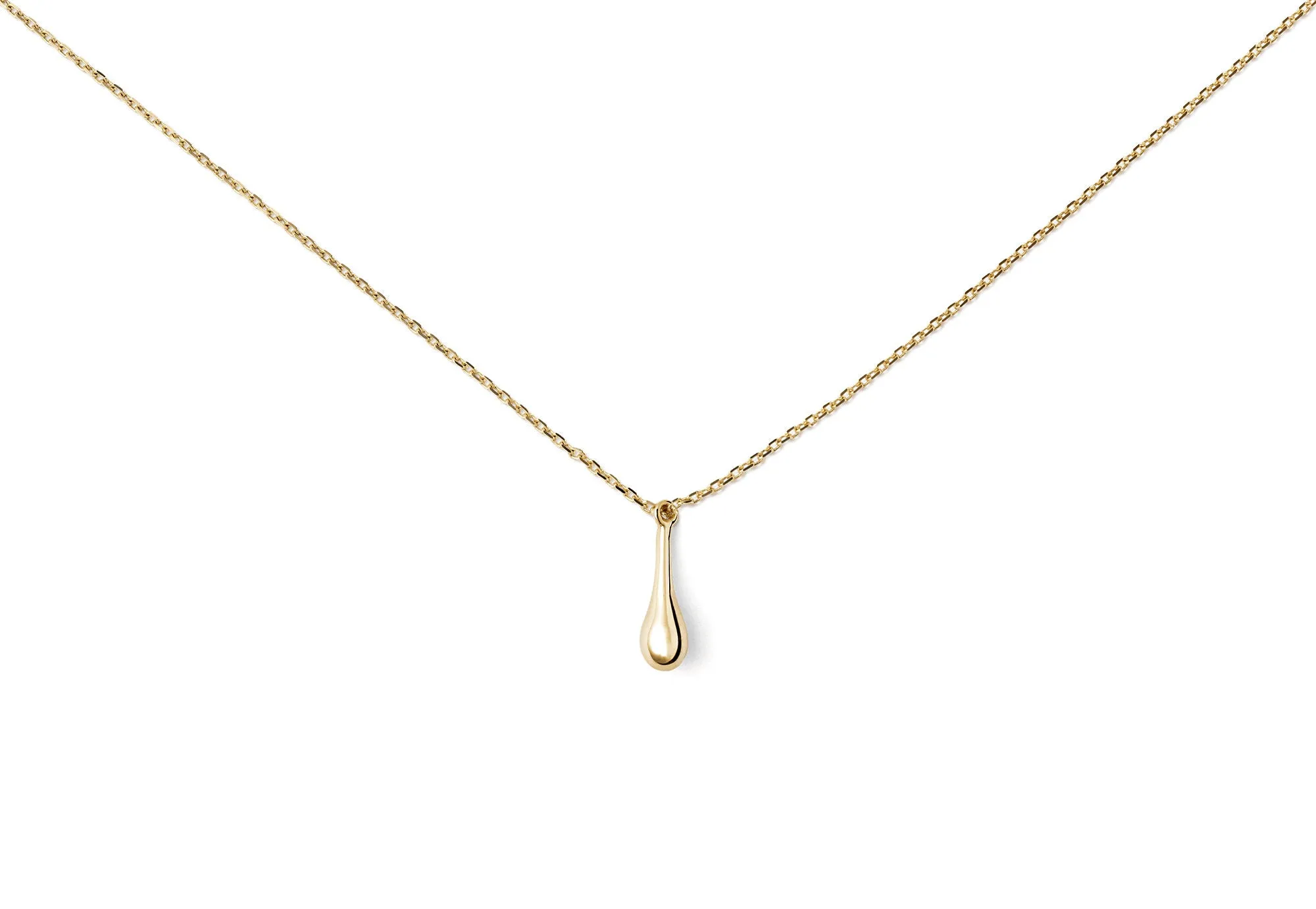 Drop 14K Gold Necklace