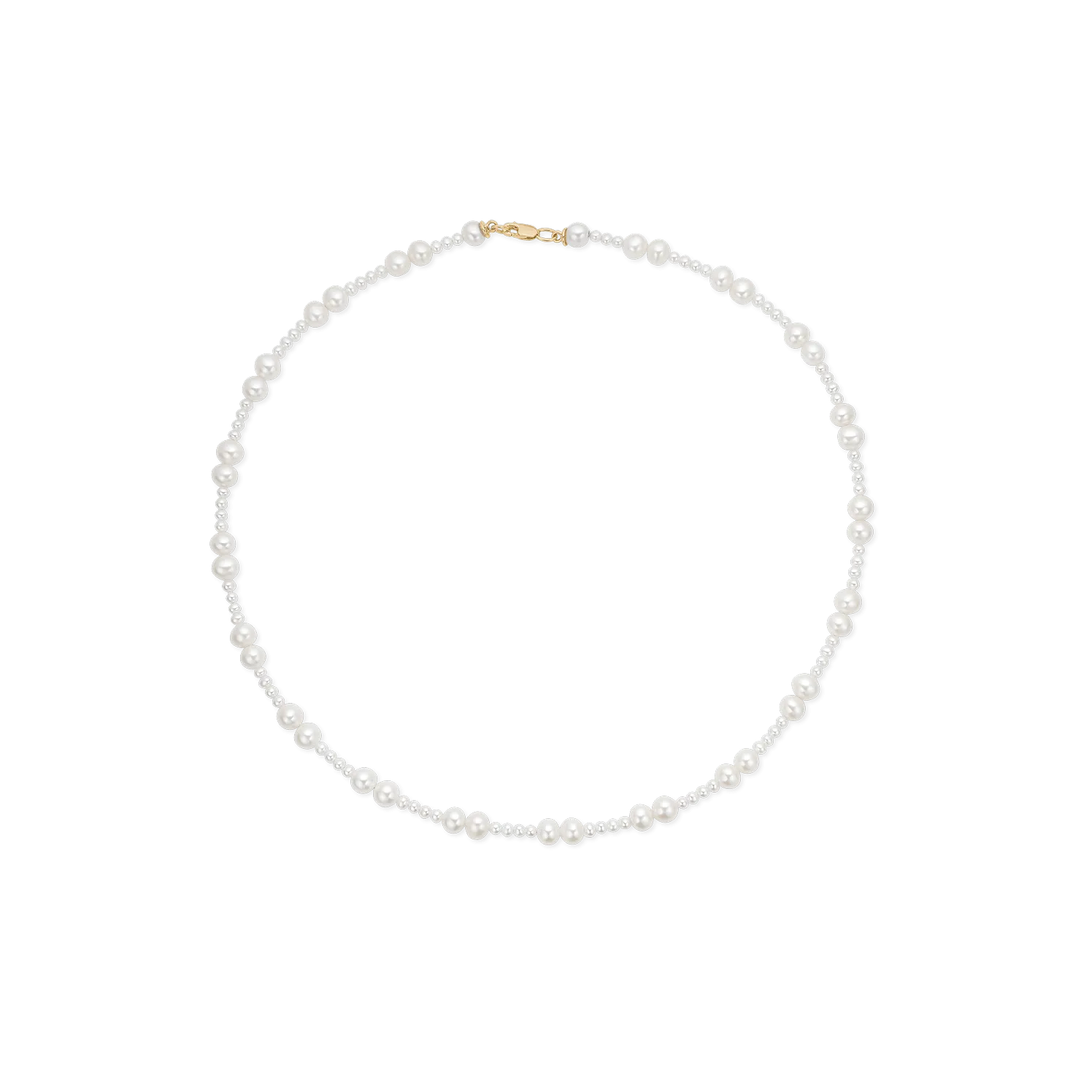 Eden 14K Gold Necklace w. White Pearls