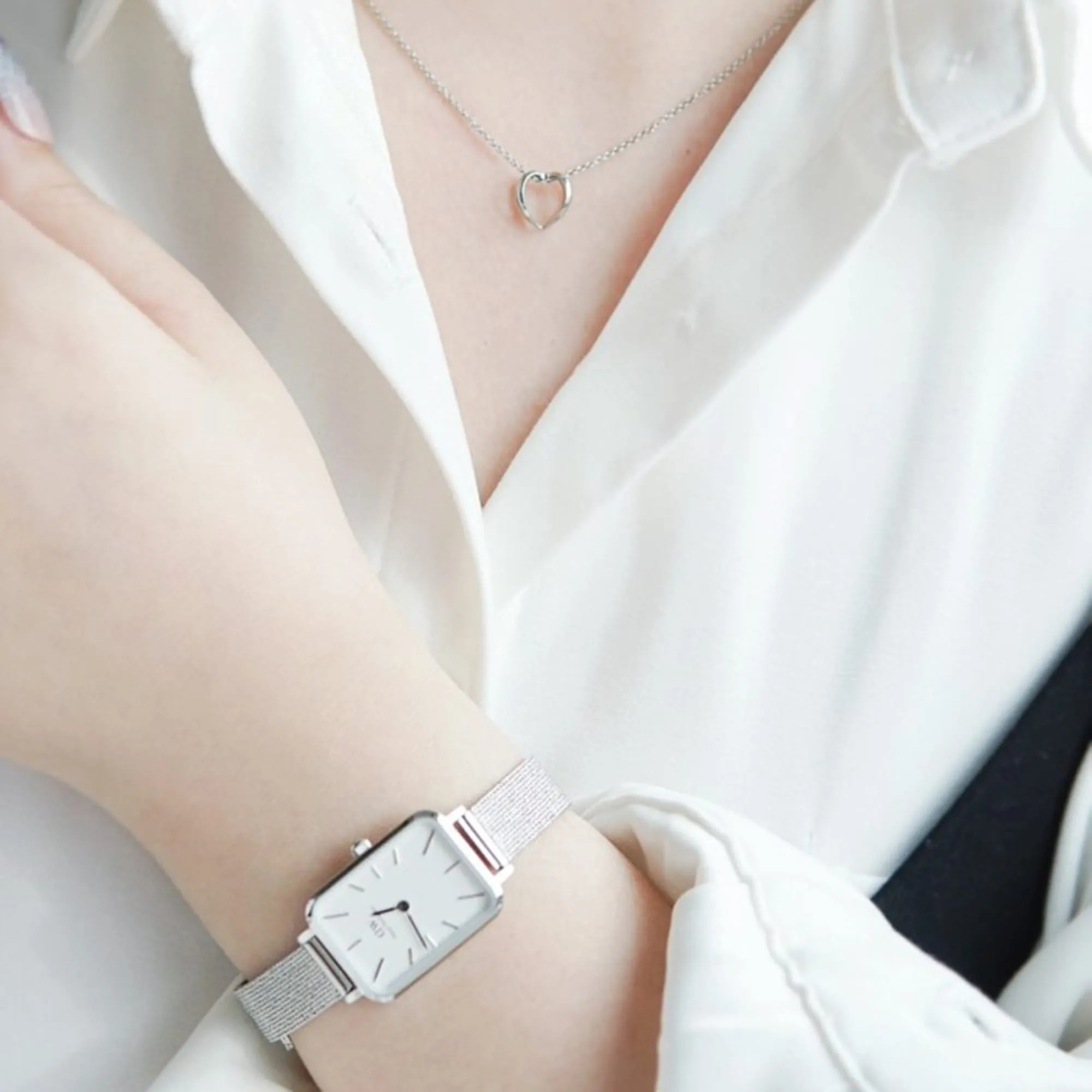 Elan Le Coeur Necklace Silver Daniel Wellington