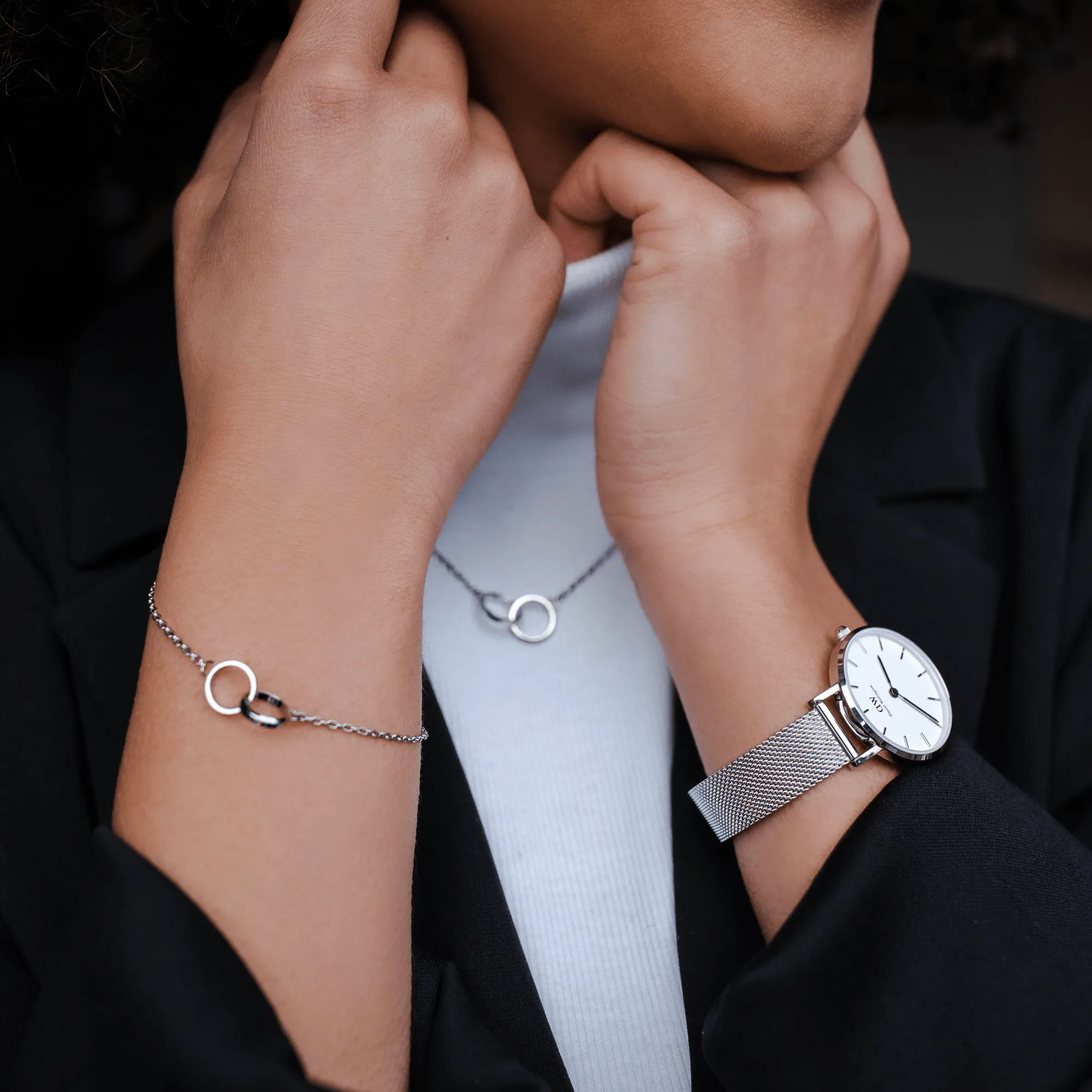 Elan Unity Bracelet Silver Daniel Wellington