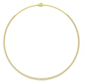 Ella 14K Gold Tennis Necklace