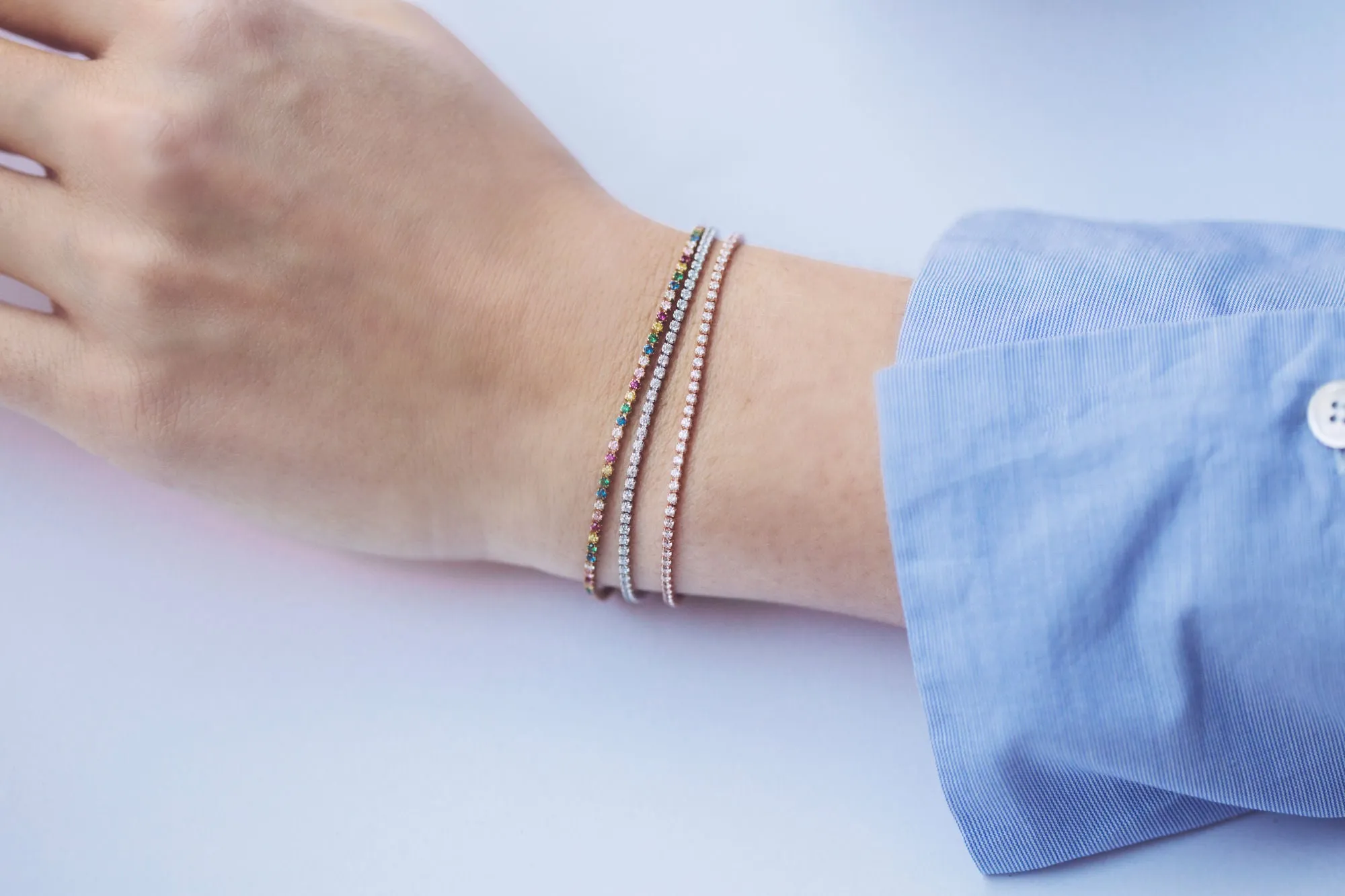 Ellera Gold Plated Bracelet w. White Zirconias